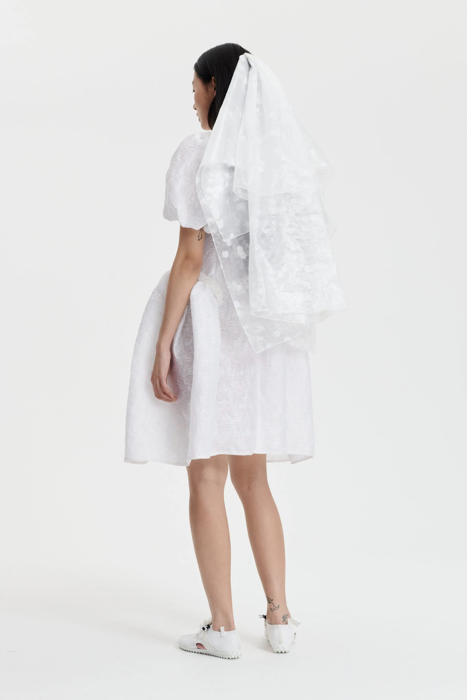 CAITLIN | DRESS DUNES MATELASS… WHITE BRIDAL sold by Cecilie Bahnsen product image thumbnail 2