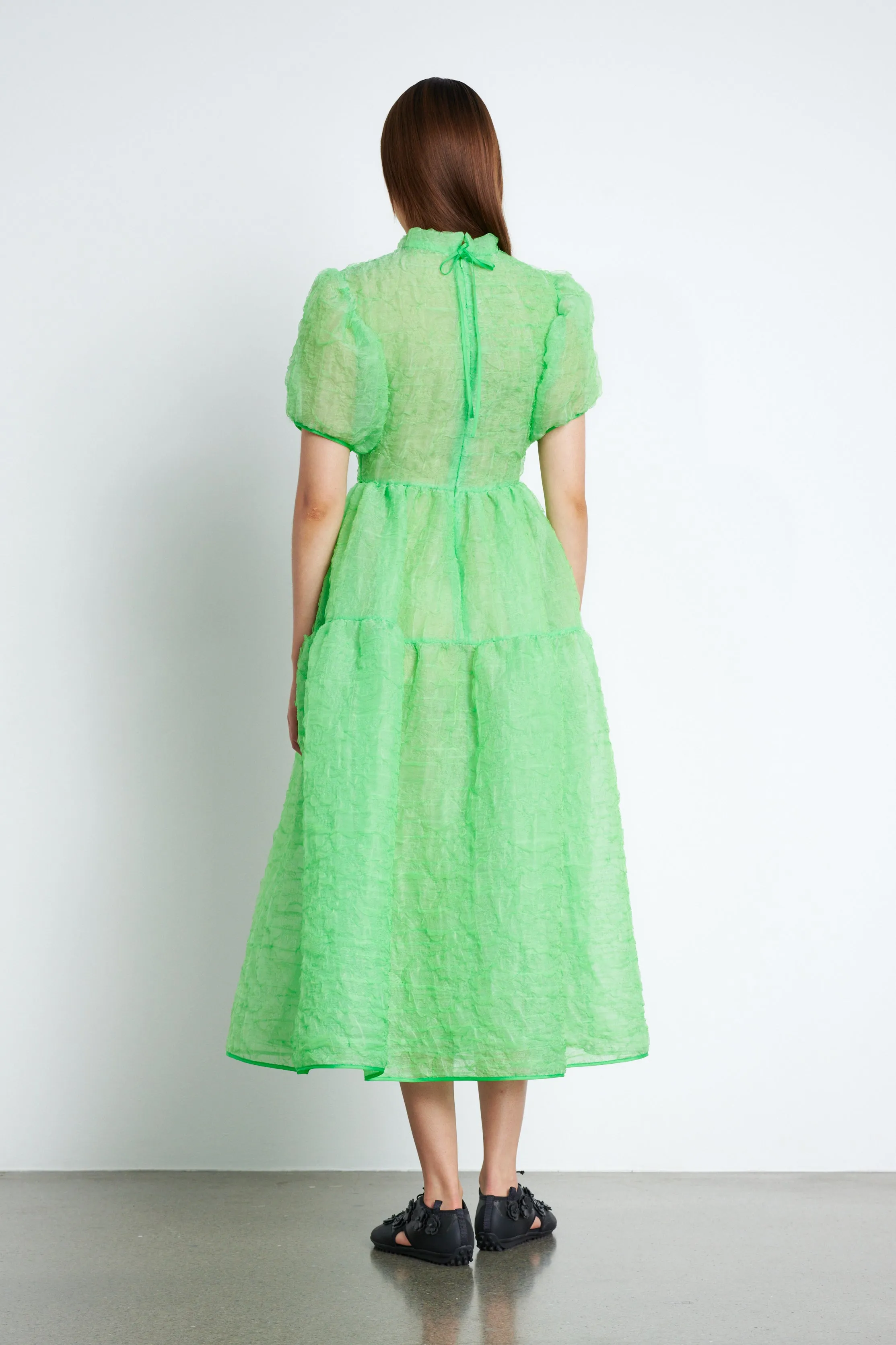 KELLY | DRESS CLOUD MATELASSÉ PARAKEET sold by Cecilie Bahnsen product image thumbnail 3