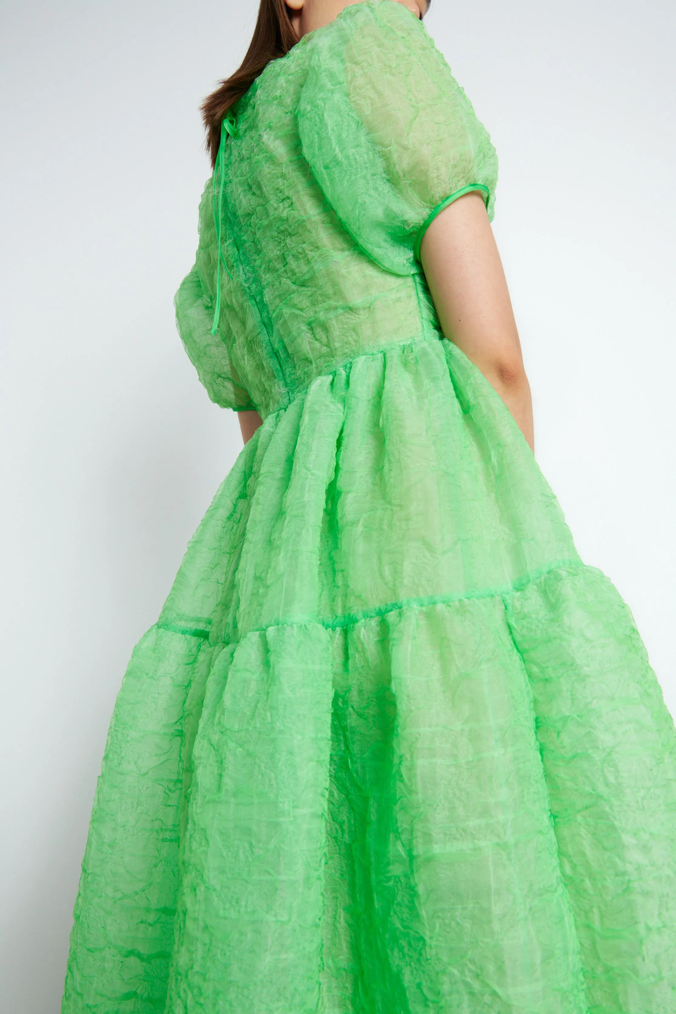 KELLY | DRESS CLOUD MATELASSÉ PARAKEET sold by Cecilie Bahnsen product image thumbnail 2