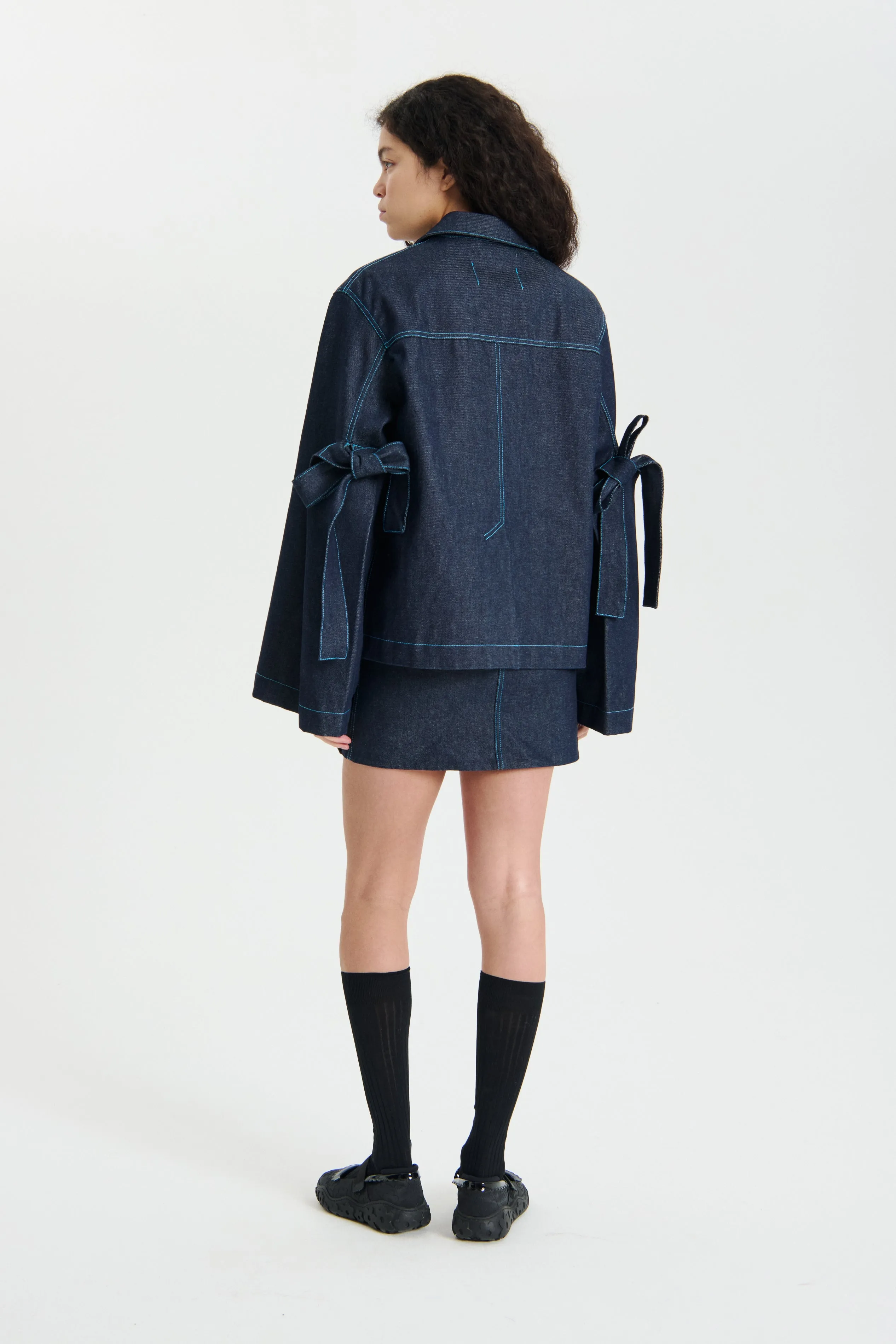 VIVECA | JACKET DENIM INDIGO sold by Cecilie Bahnsen product image thumbnail 2