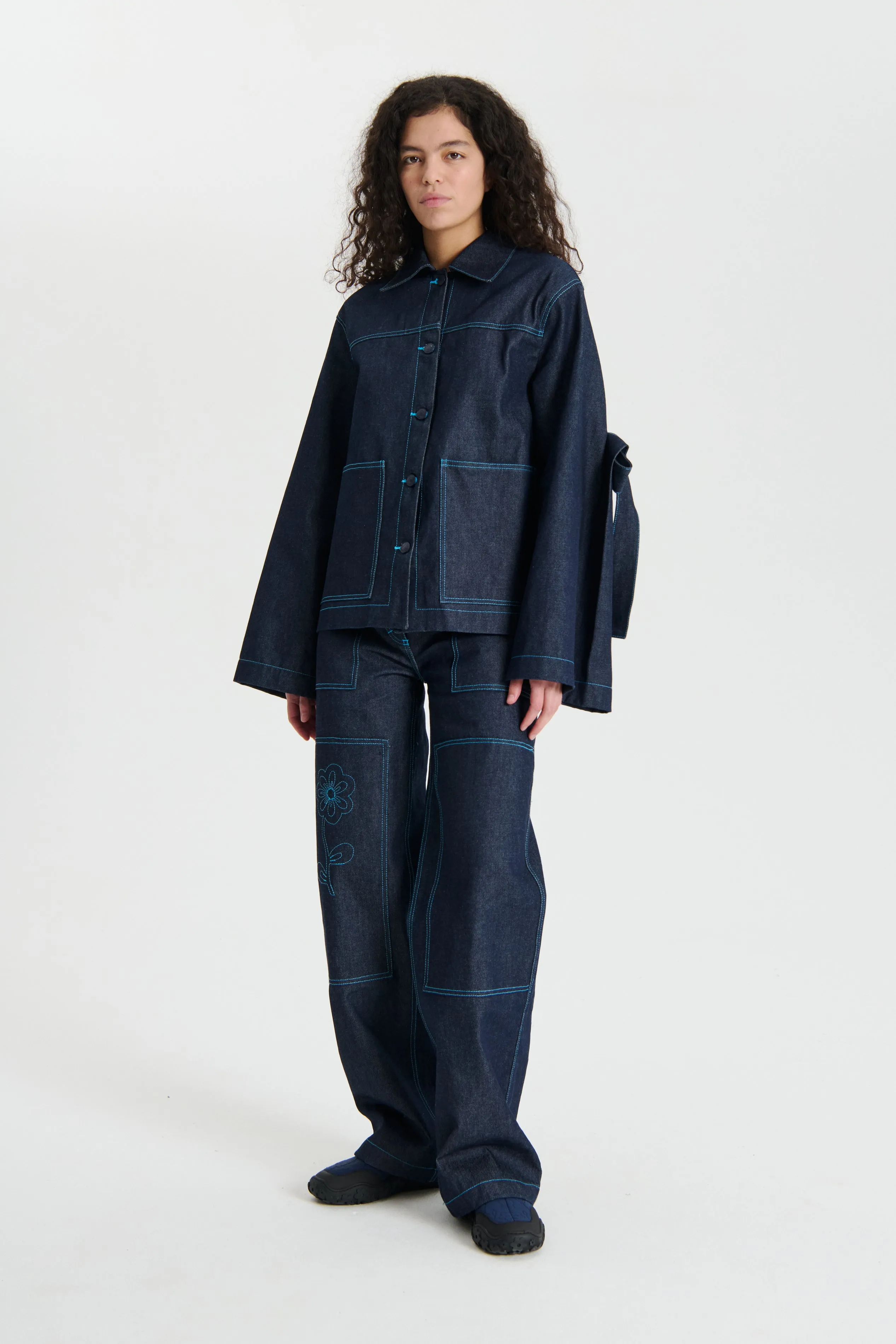 VIVECA | JACKET DENIM INDIGO sold by Cecilie Bahnsen product image thumbnail 4