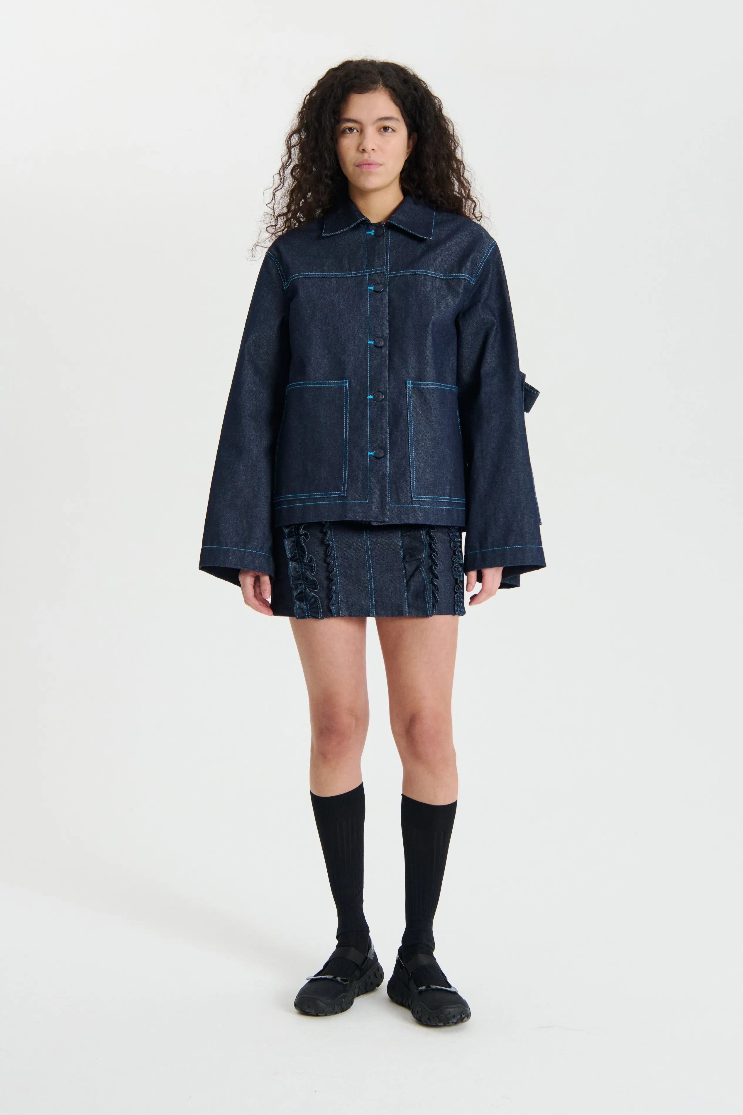 VIVECA | JACKET DENIM INDIGO sold by Cecilie Bahnsen