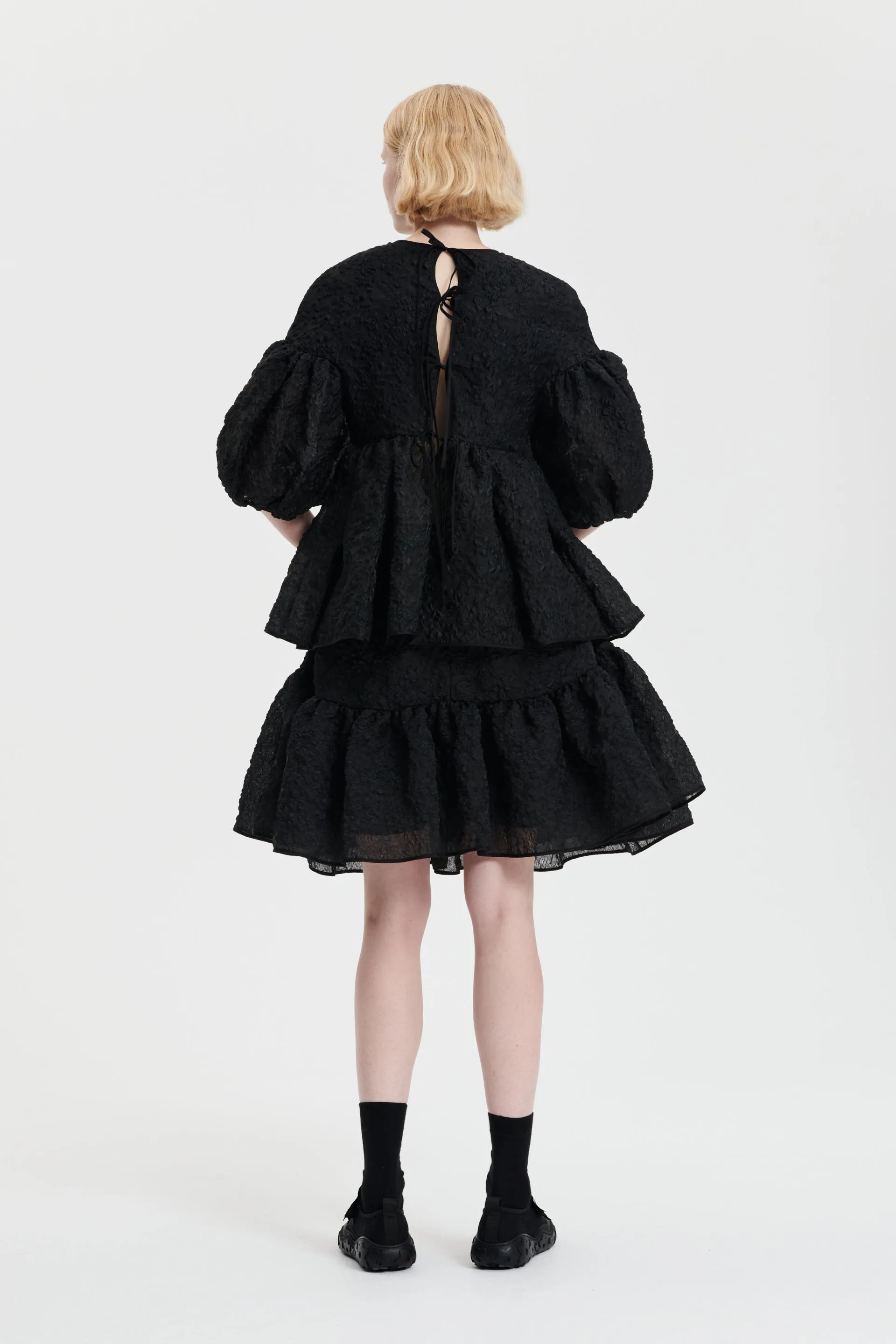 JERRY | TOP GRASMERE MATELASSÉ BLACK sold by Cecilie Bahnsen product image thumbnail 2