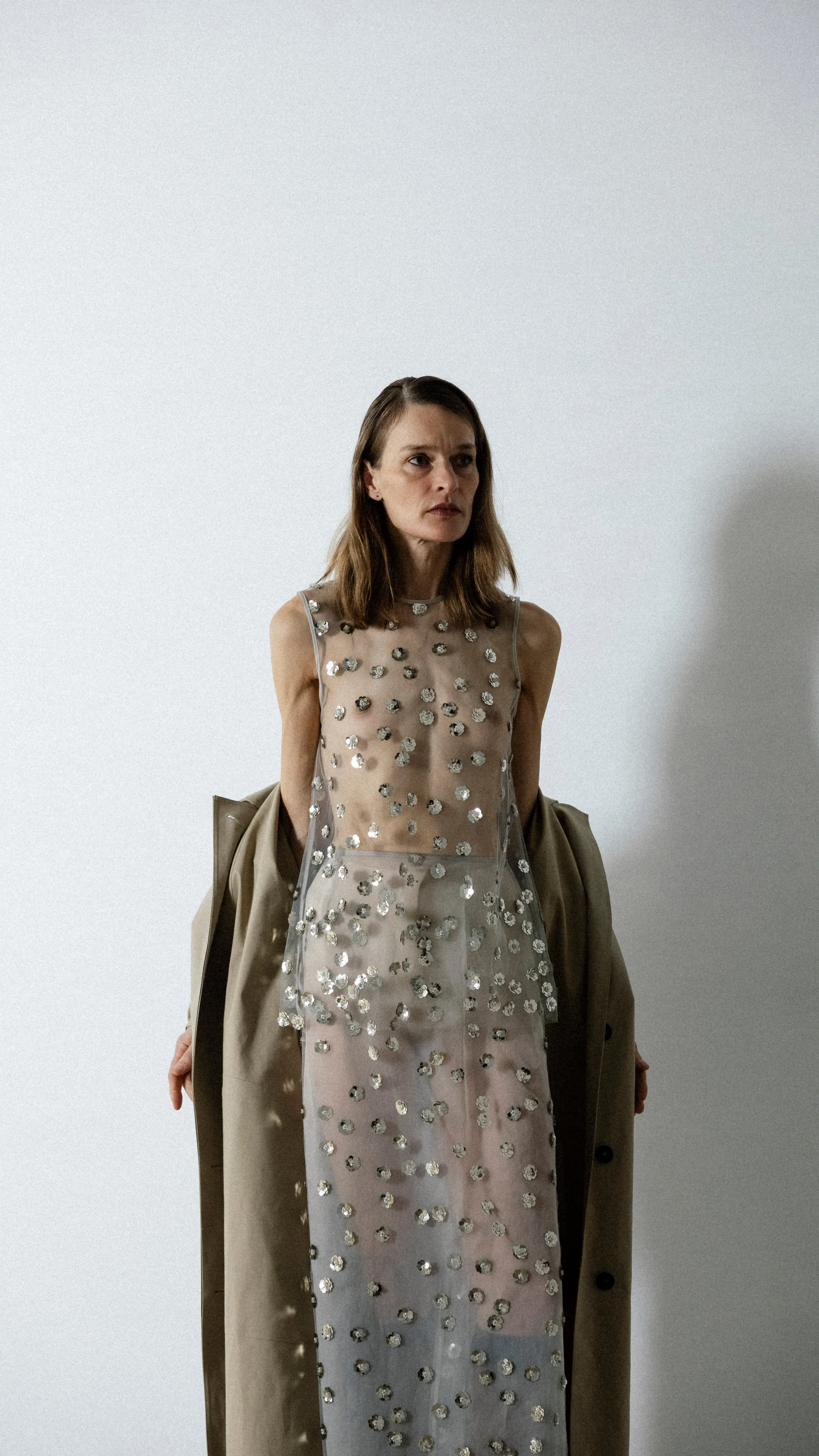 UTANIA | TOP SEQUIN BLOSSOM TULLE CLEAR sold by Cecilie Bahnsen