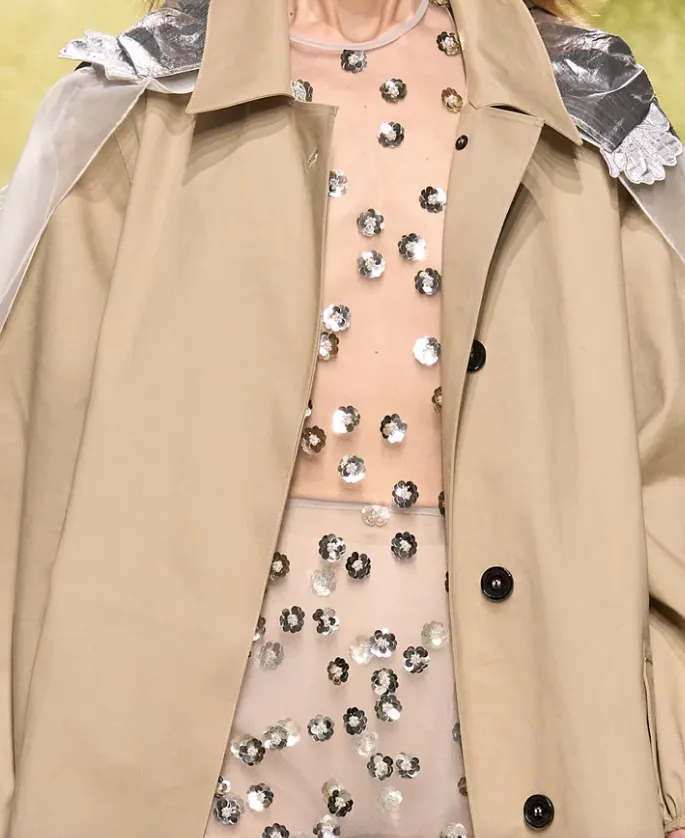 UTANIA | TOP SEQUIN BLOSSOM TULLE CLEAR sold by Cecilie Bahnsen product image thumbnail 3