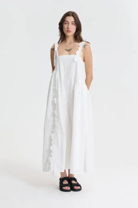 FEO | DRESS EMB. GLACIER MAT. WHITE | Parallel