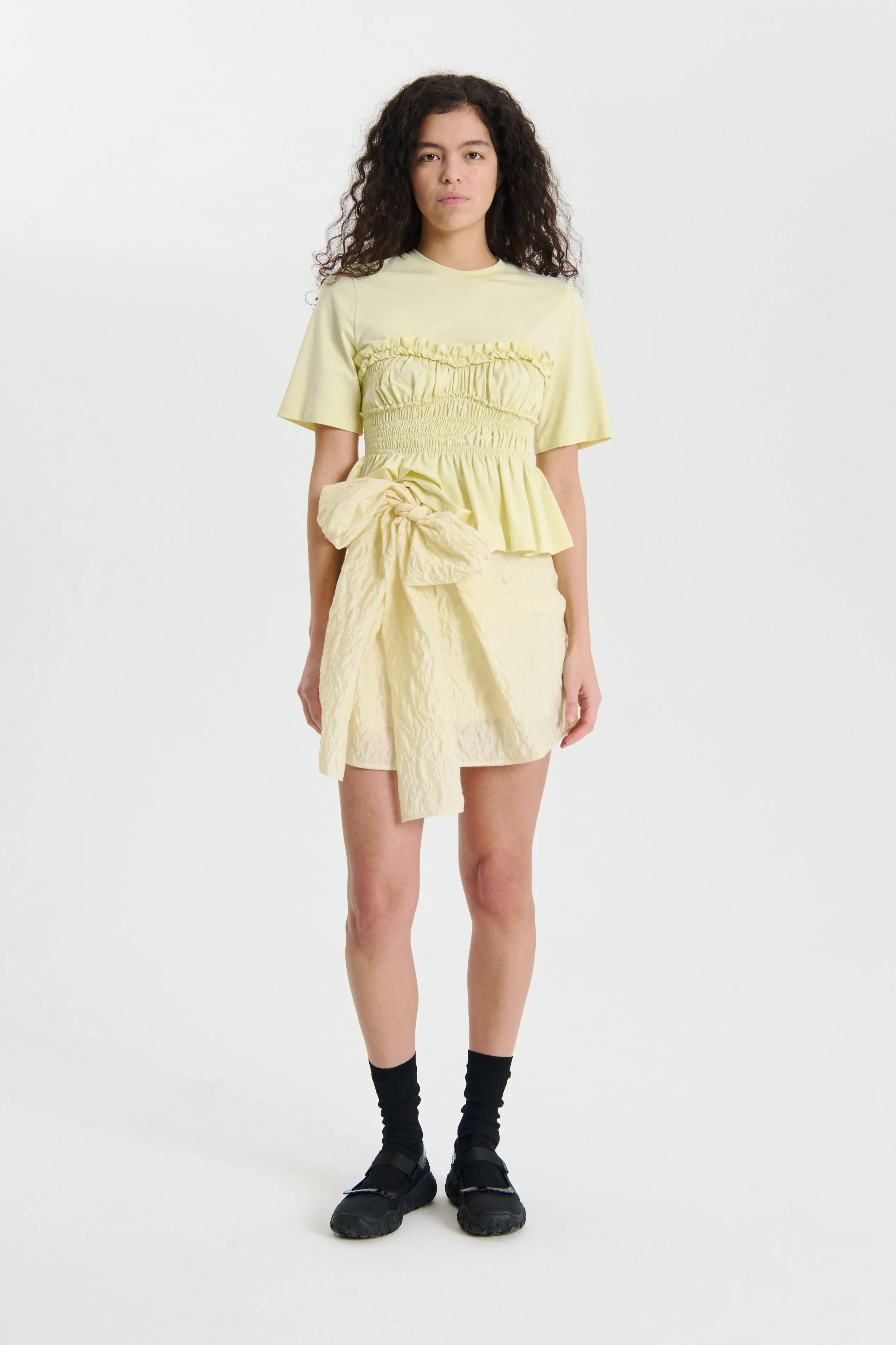 VILDE | TOP JERSEY SOFT YELLOW sold by Cecilie Bahnsen