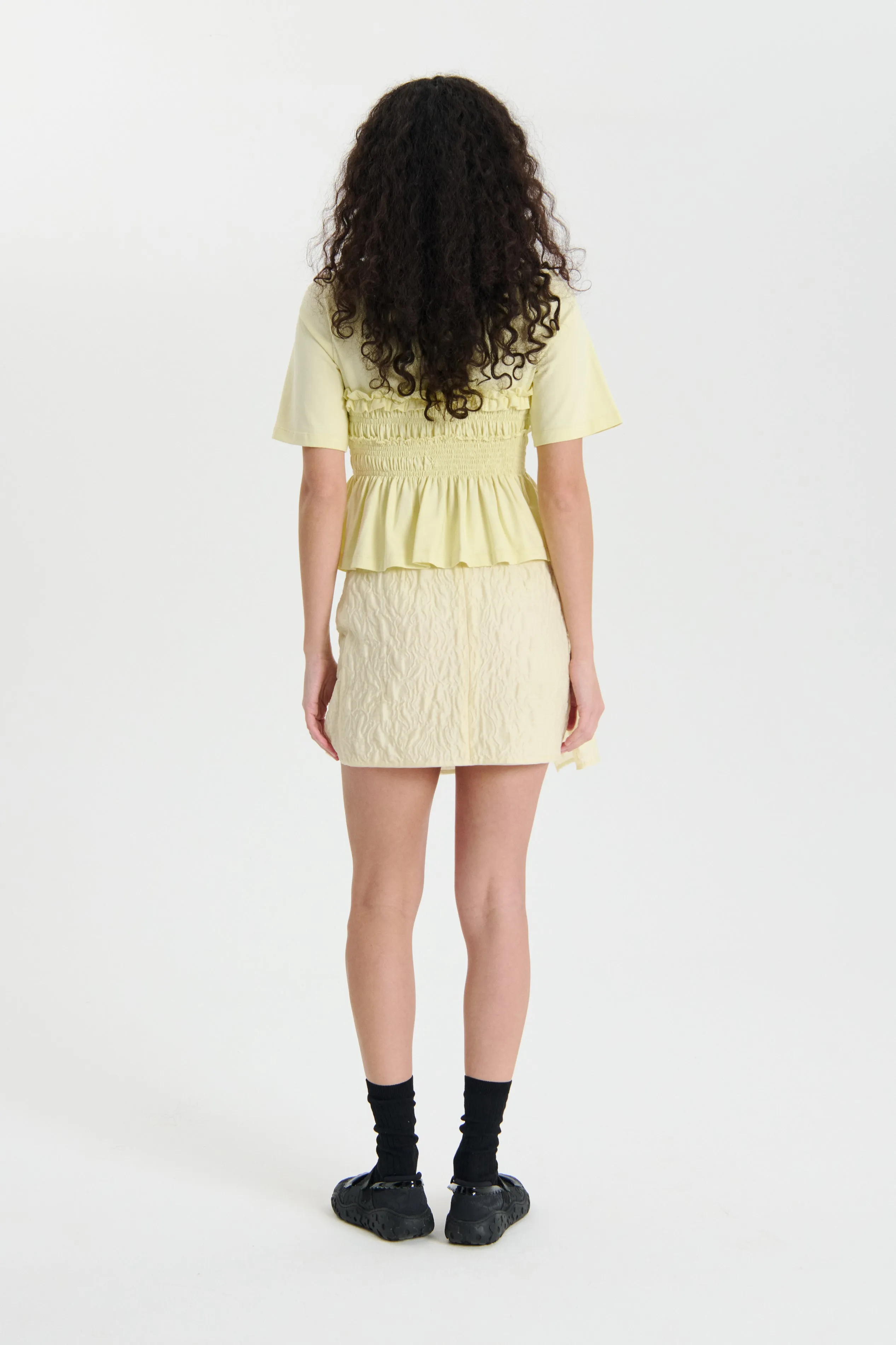 VILDE | TOP JERSEY SOFT YELLOW sold by Cecilie Bahnsen product image thumbnail 2