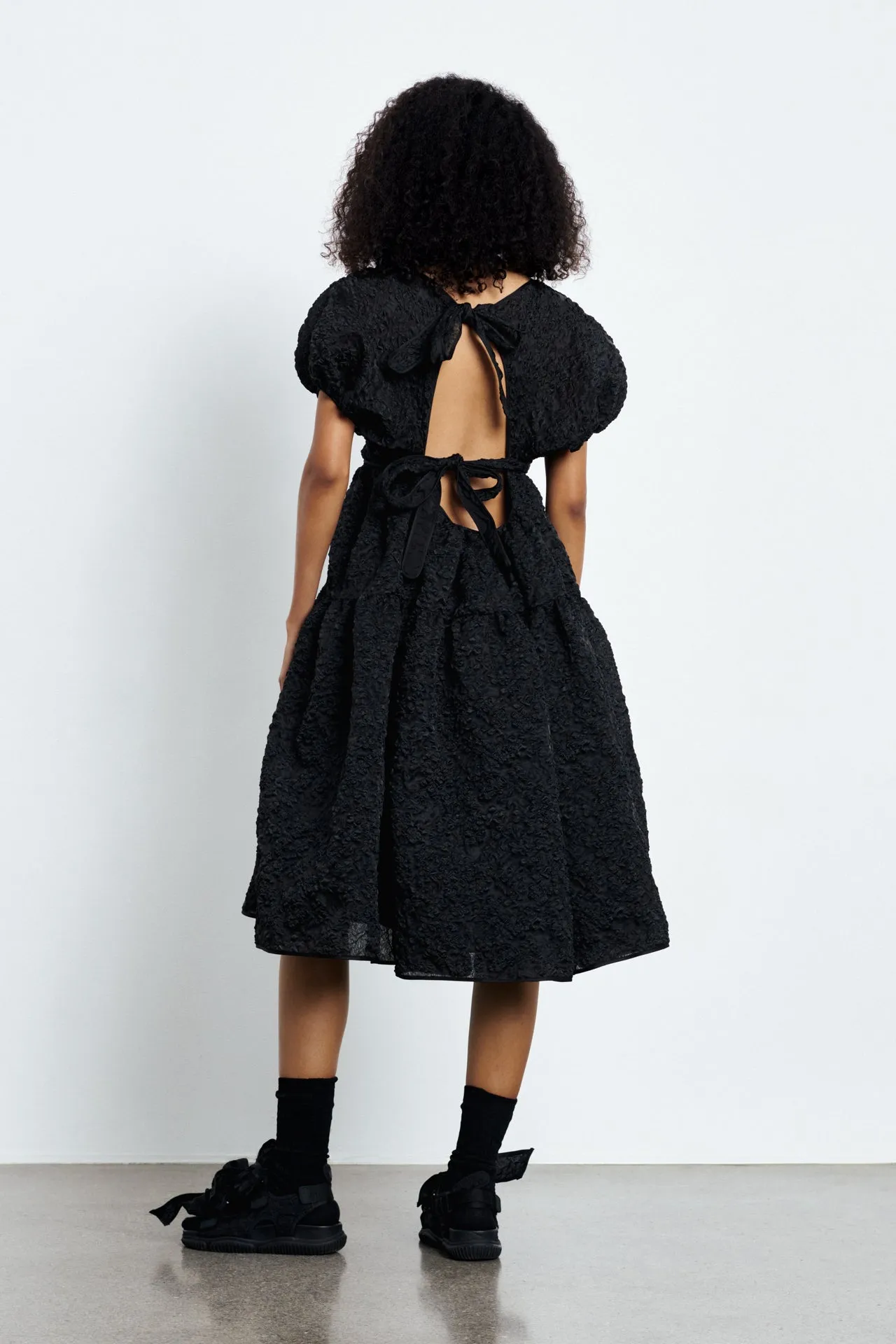 AMMI | DRESS GRASMERE MATELASSÉ BLACK sold by Cecilie Bahnsen product image thumbnail 2