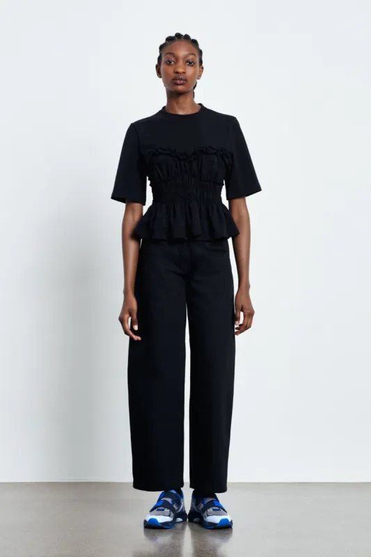 VILDE | T-SHIRT JERSEY BLACK sold by Cecilie Bahnsen