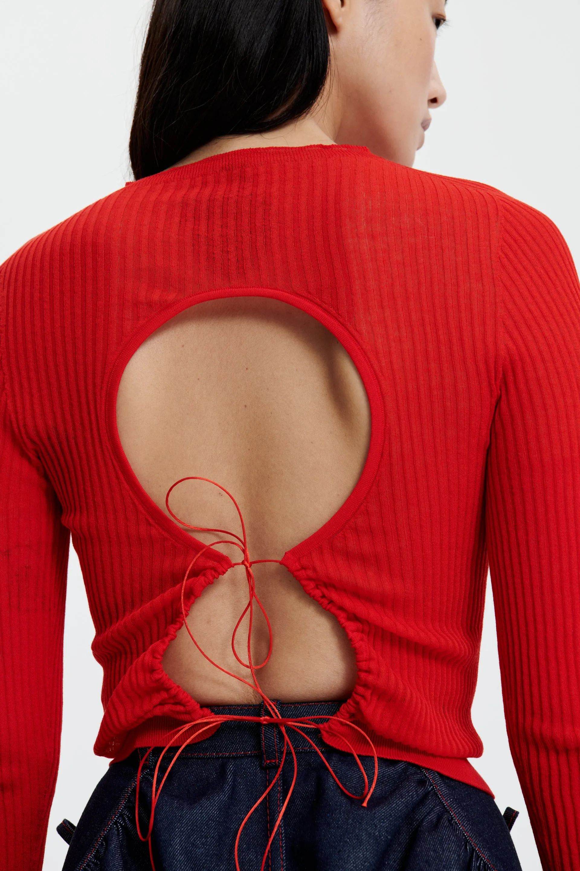 JAYLA | TOP LIGHTWEIGHT KNIT POPPY RED sold by Cecilie Bahnsen product image thumbnail 2