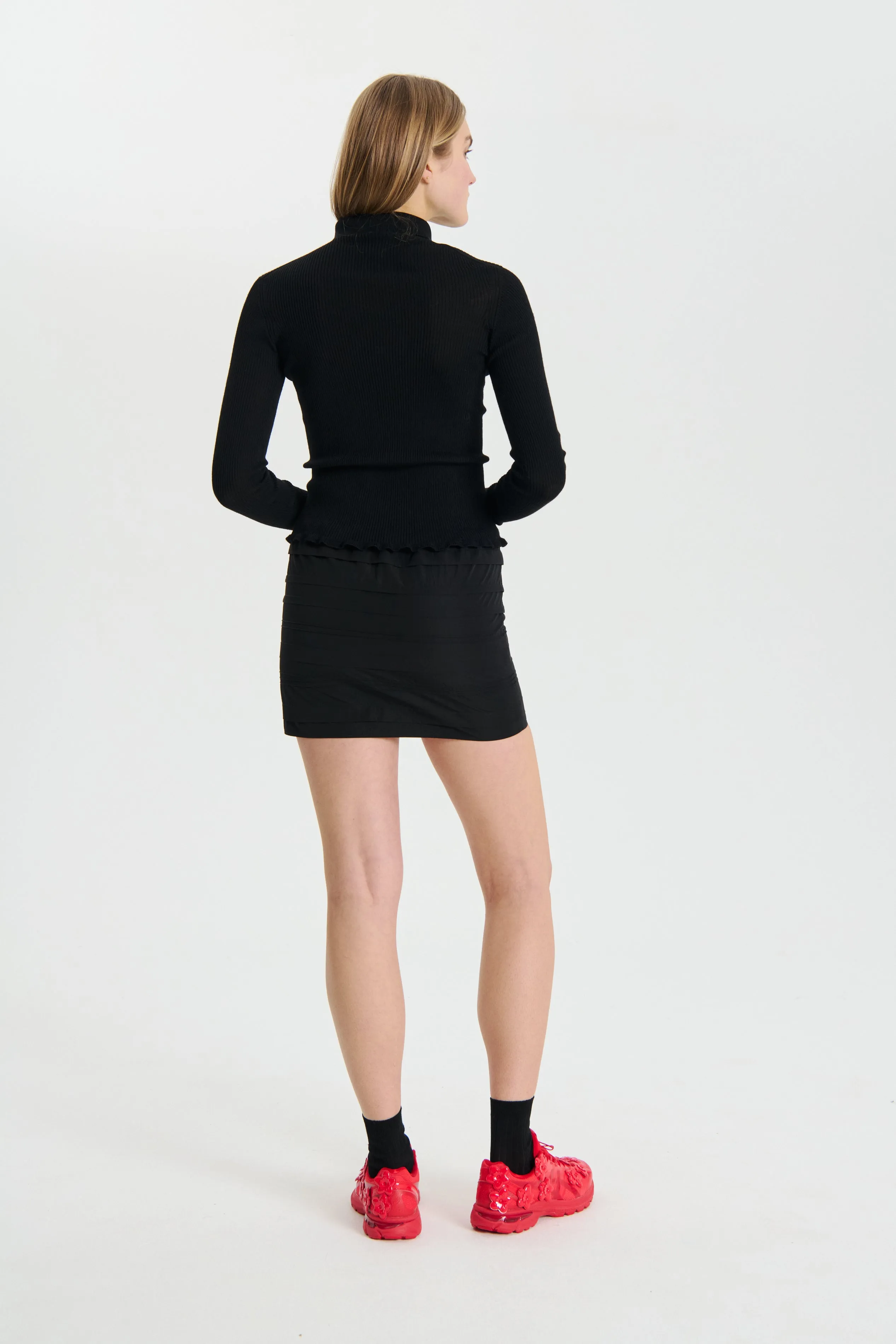 OCIE | SKIRT RECYCLED TAFFETA BLACK sold by Cecilie Bahnsen product image thumbnail 3