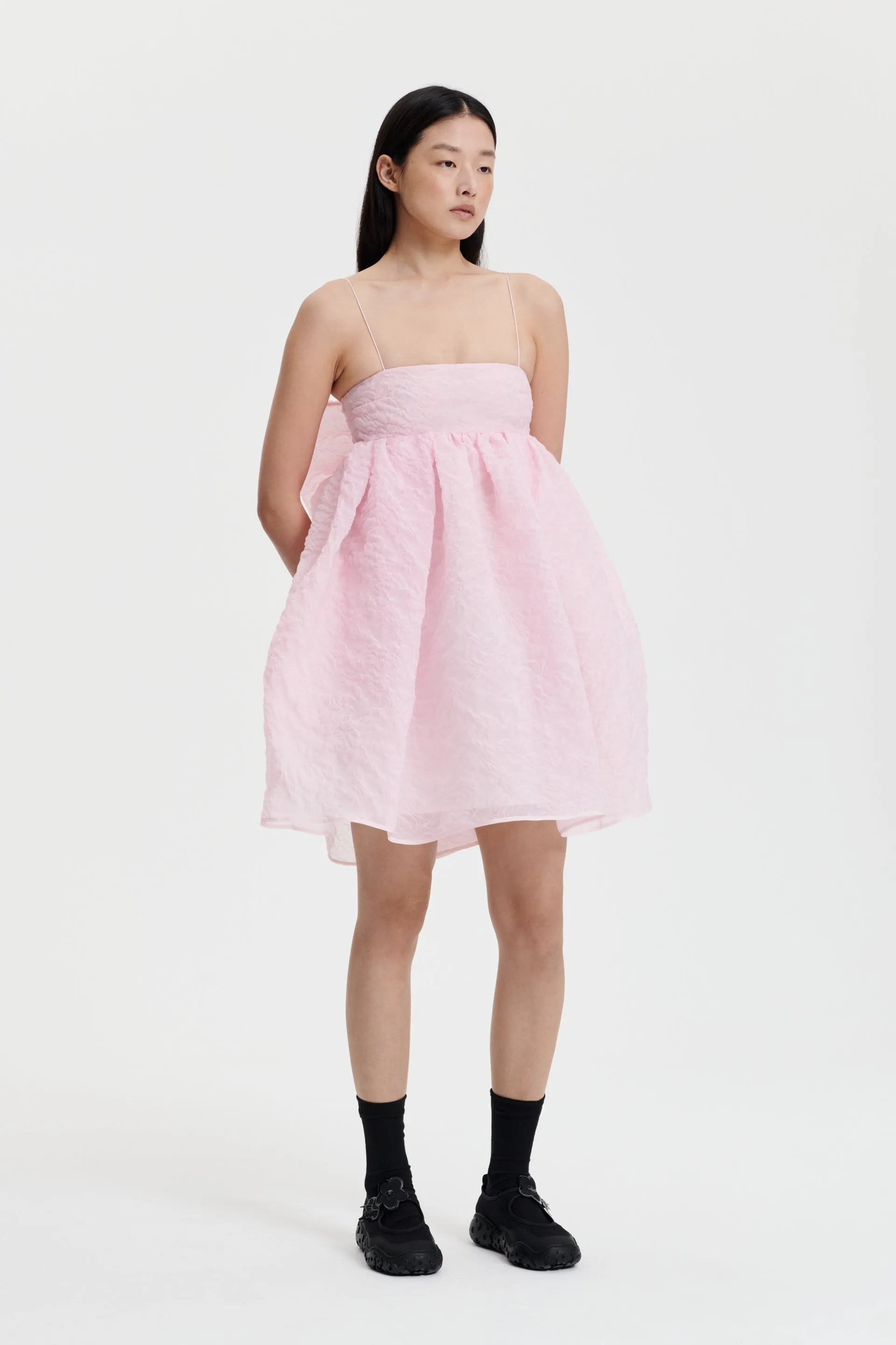 GINA | DRESS POSY MATELASSÉ SOFT PINK sold by Cecilie Bahnsen