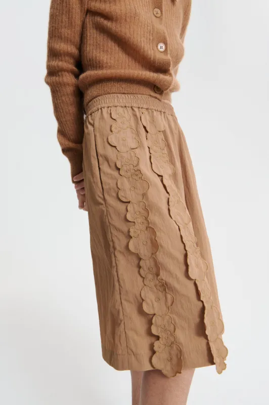 ANGEL | SHORTS RECYCLED TAFFETA CHESTNUT sold by Cecilie Bahnsen