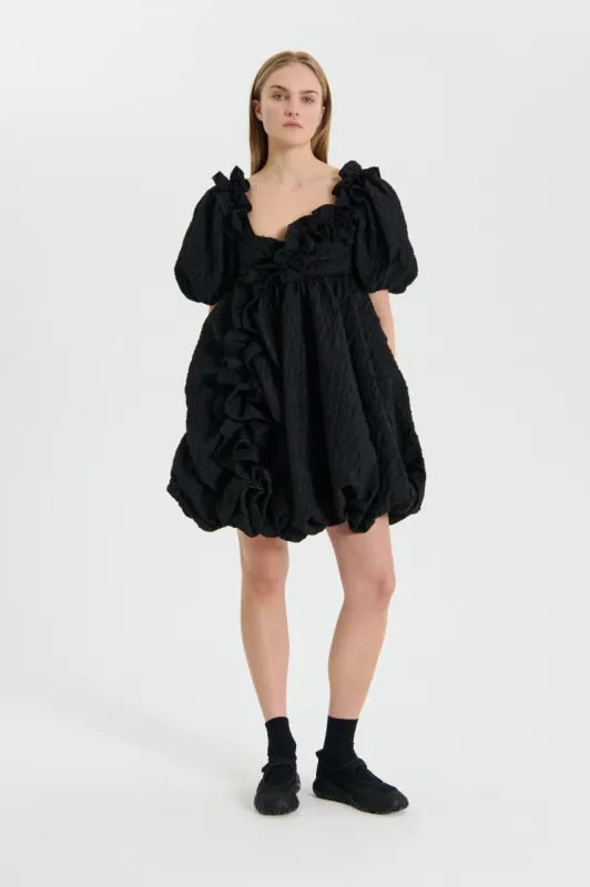 GWEN | DRESS FLURRY MATELASS… BLACK sold by Cecilie Bahnsen