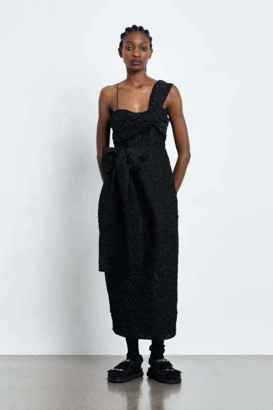 VALENTINA | DRESS BORAGE CLOQUE? BLACK made by Cecilie Bahnsen