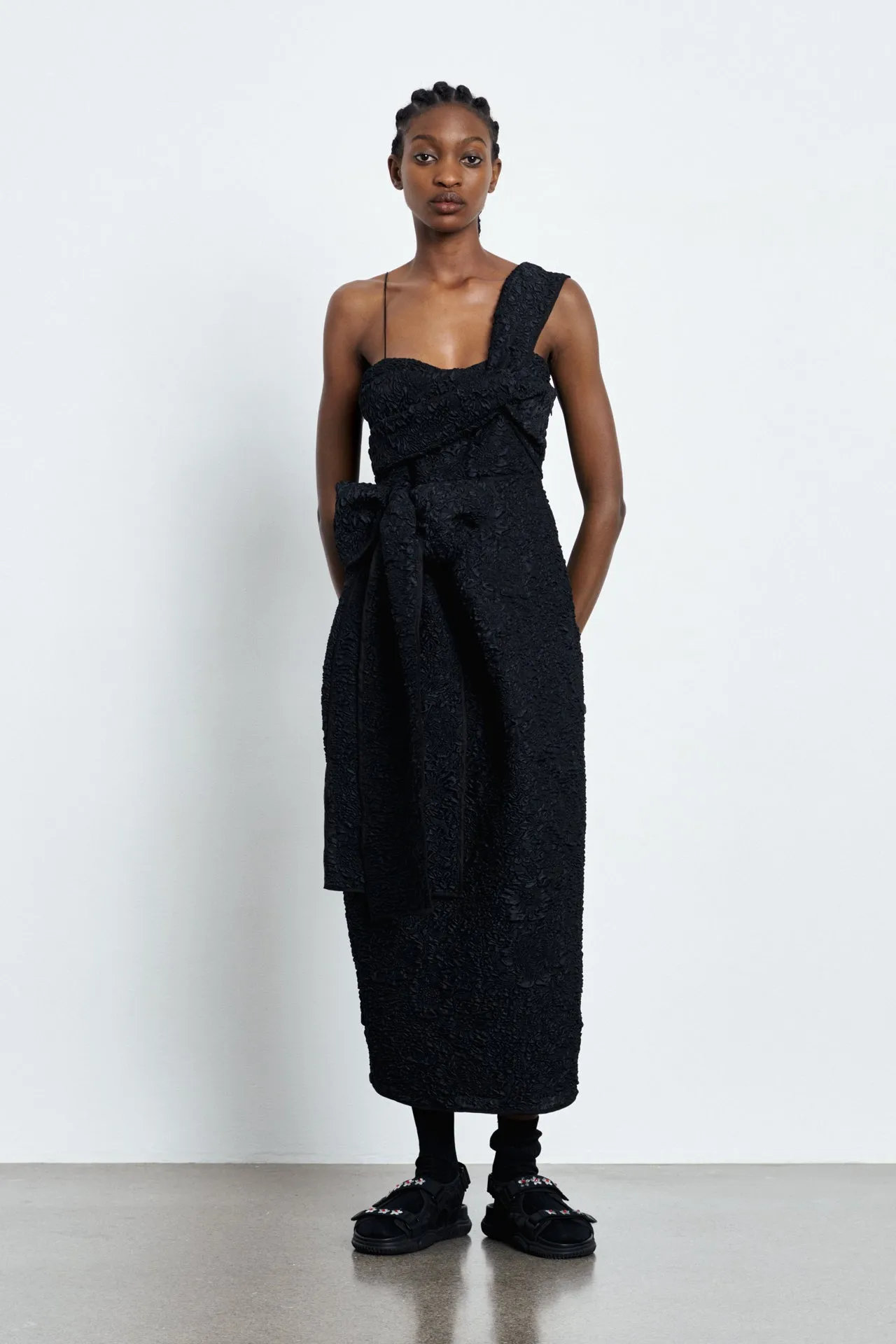 VALENTINA | DRESS BORAGE CLOQUE? BLACK sold by Cecilie Bahnsen