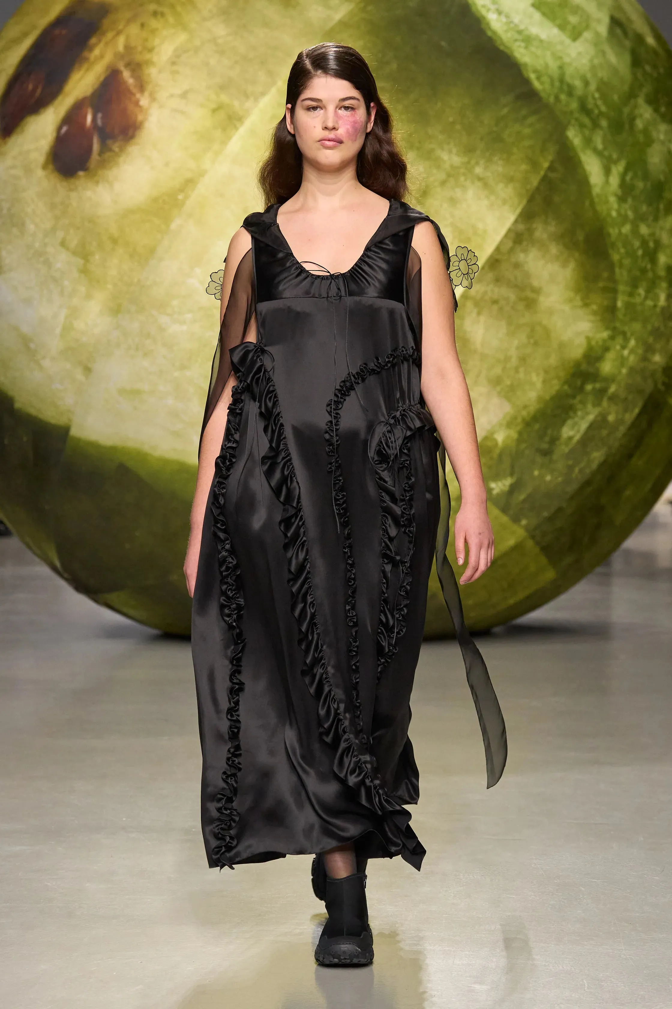OPAL | DRESS SILK SATIN BLACK sold by Cecilie Bahnsen