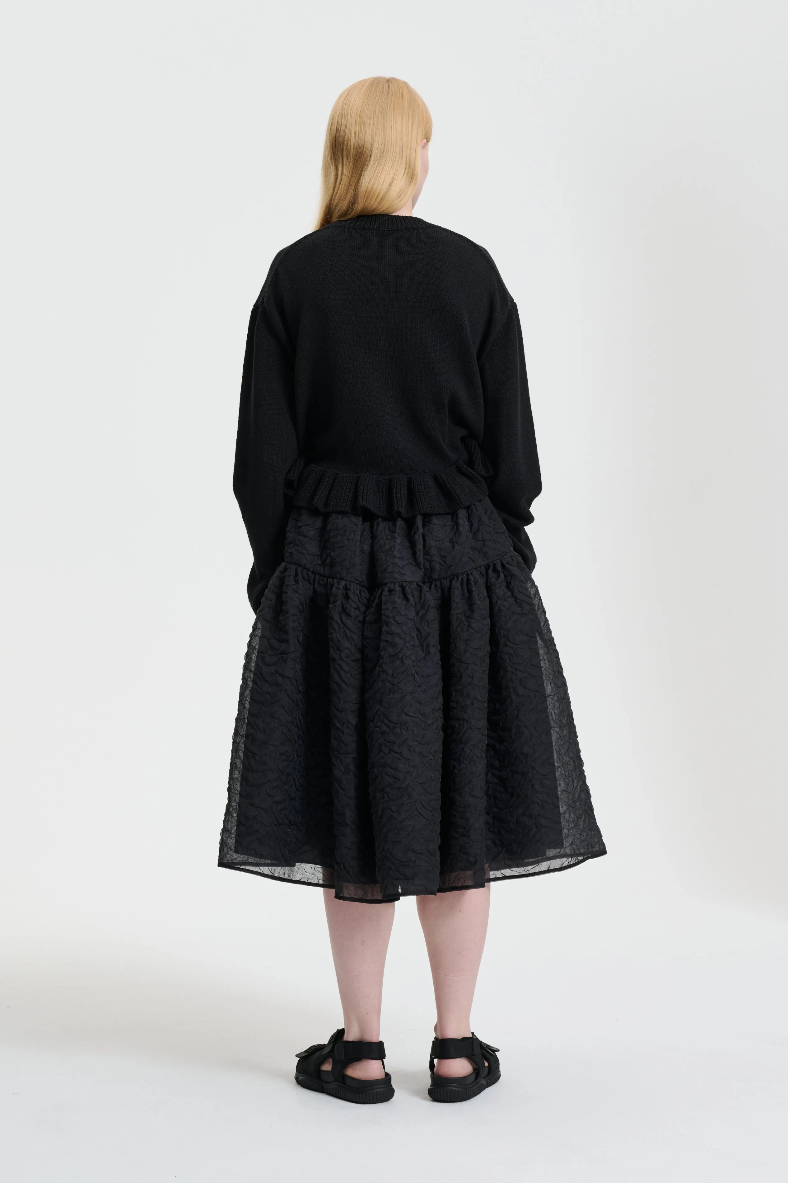 PILLE | PULLOVER COTTON SILK KNIT BLACK sold by Cecilie Bahnsen product image thumbnail 2