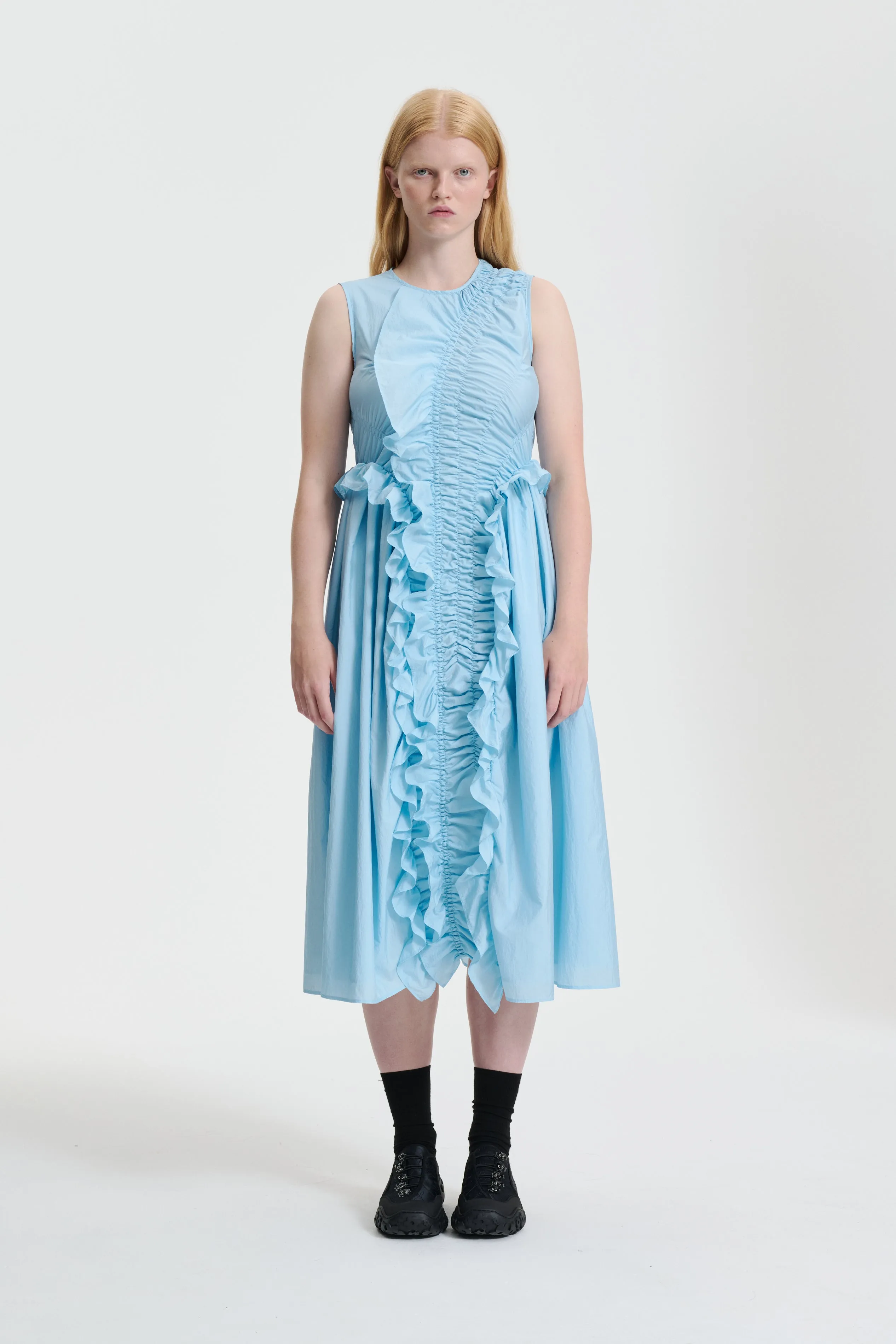 OLE | DRESS SHIKI LIGHT TAFFETA LIGHT BLUE sold by Cecilie Bahnsen