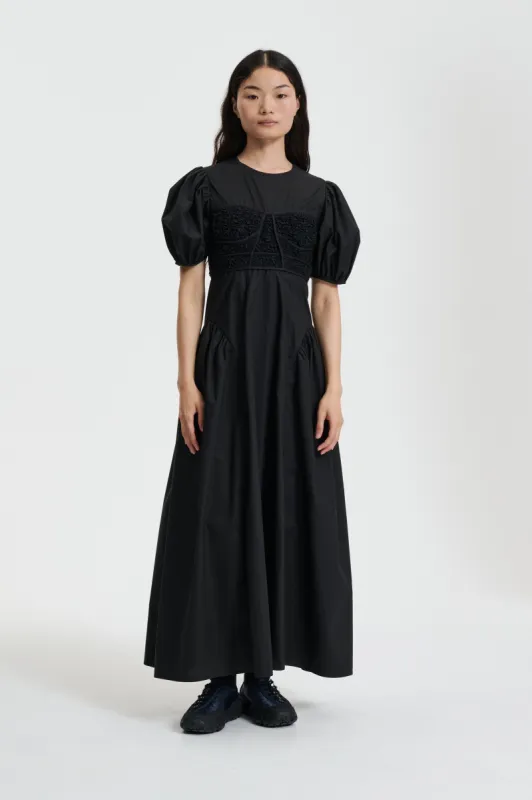 CLEMENTINE | DRESS COTTON BLACK made by Cecilie Bahnsen