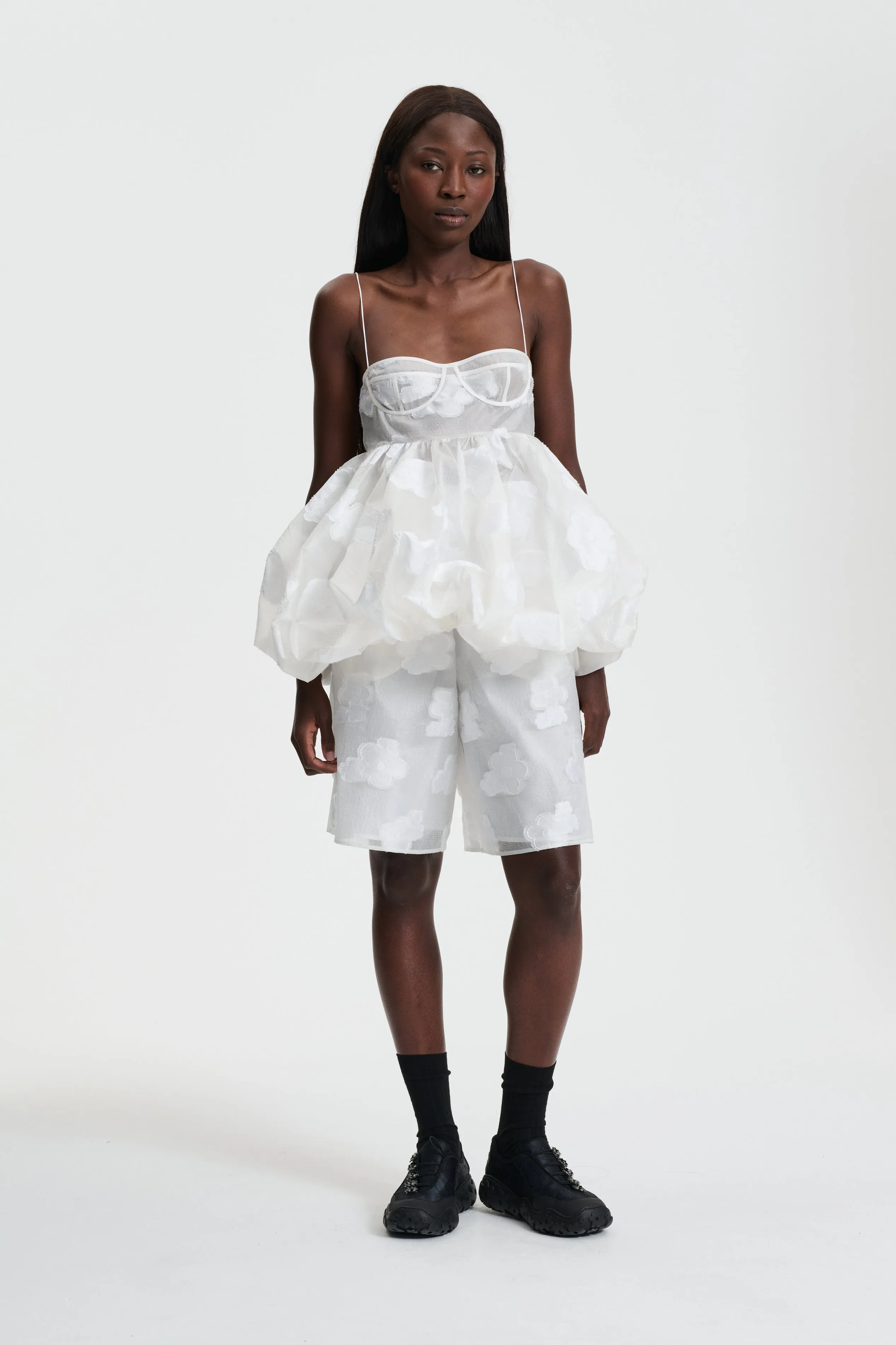 ANETTE | TOP KUMO FIL-COUPÉ WHITE sold by Cecilie Bahnsen product image thumbnail 2