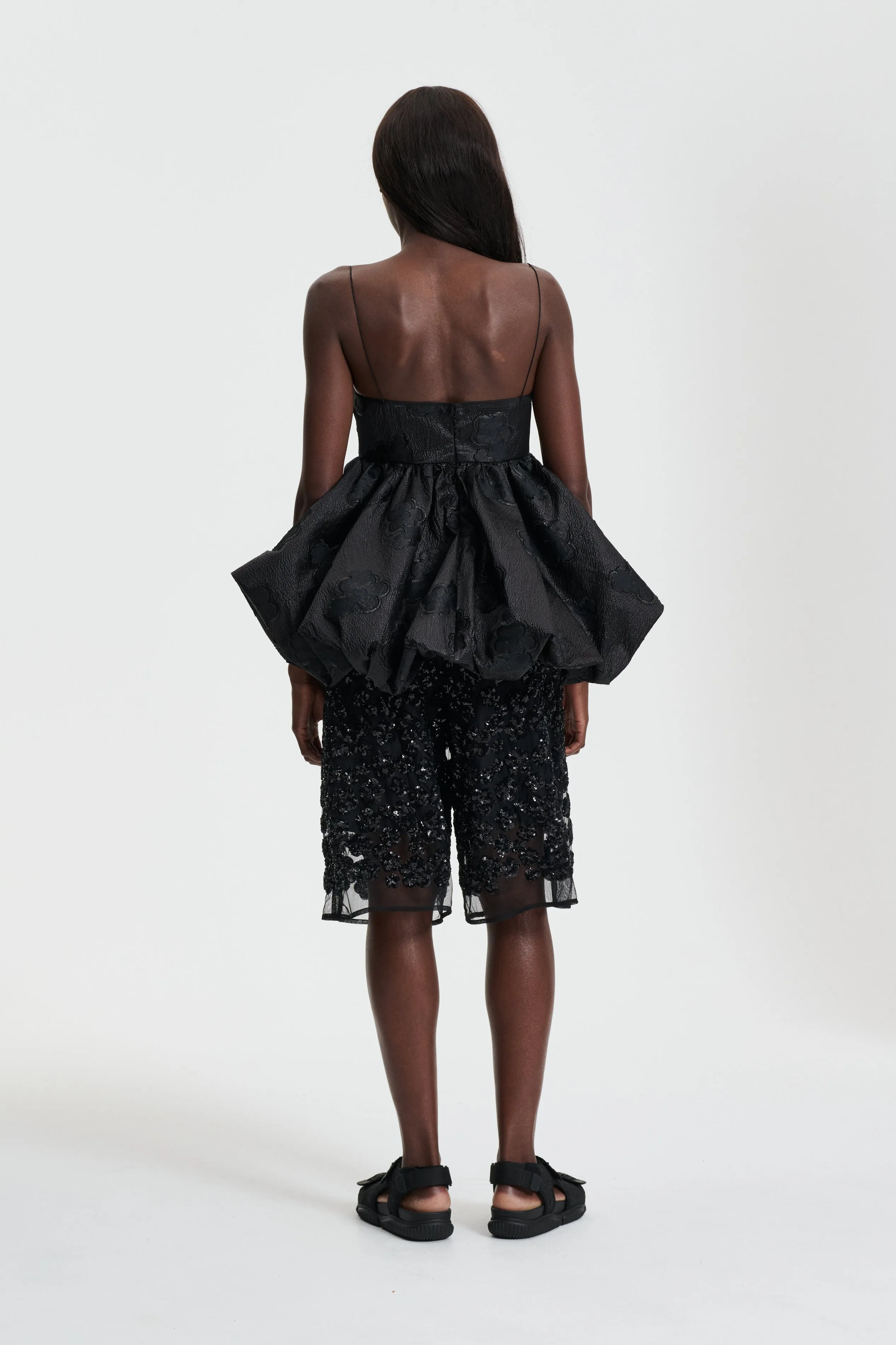 ANETTE | TOP KUMO FIL-COUPÉ BLACK sold by Cecilie Bahnsen product image thumbnail 2