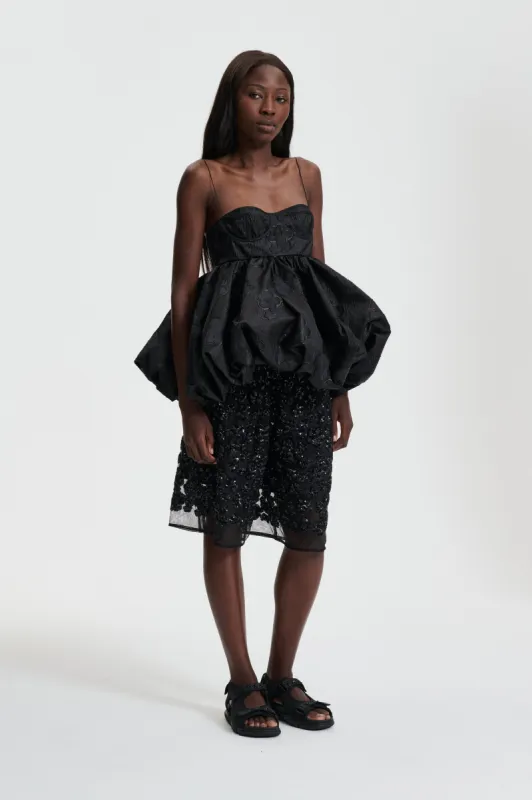 ANETTE | TOP KUMO FIL-COUPÉ BLACK sold by Cecilie Bahnsen