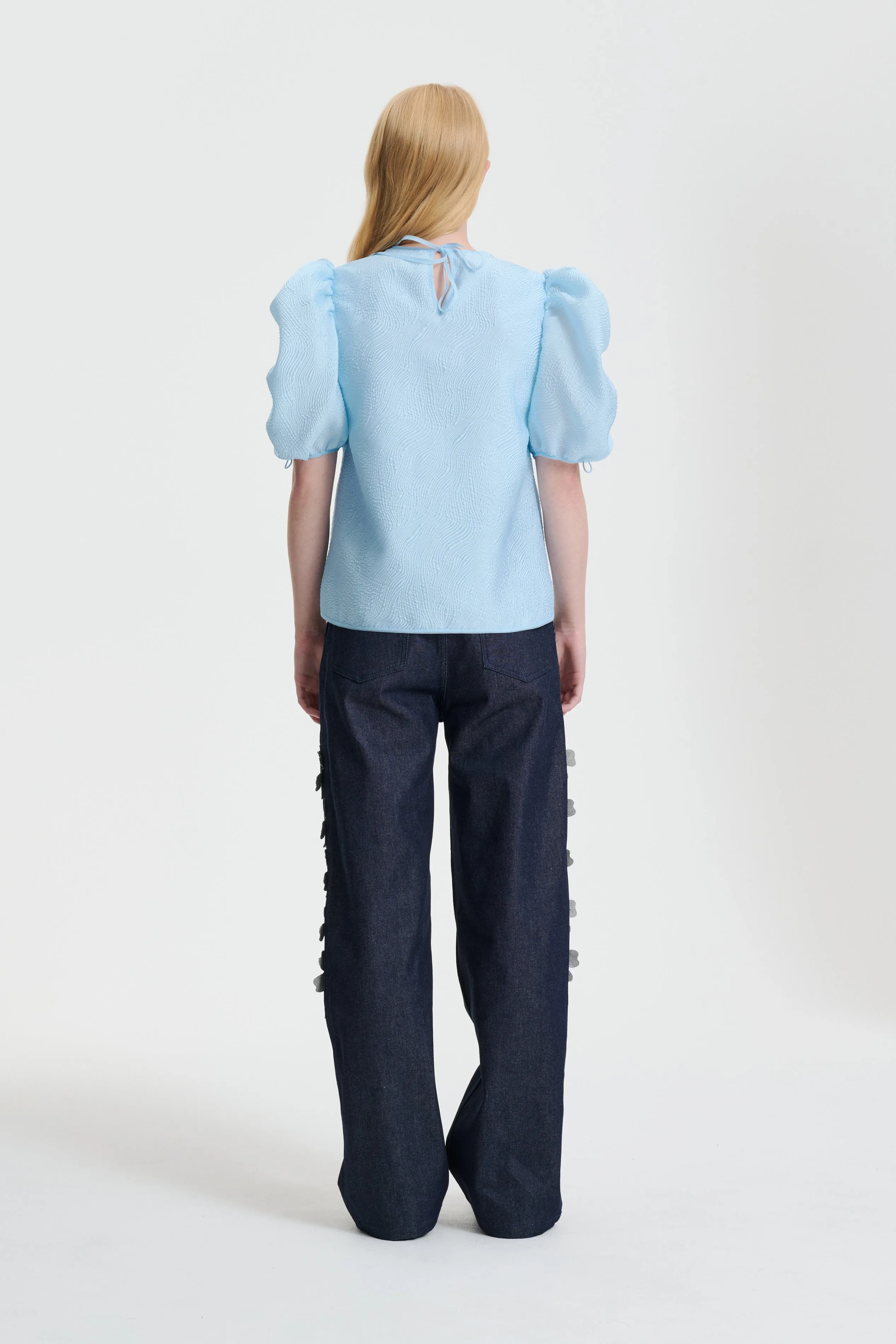 AMARI | TOP KAZE MATELASS´E LIGHT BLUE sold by Cecilie Bahnsen product image thumbnail 2