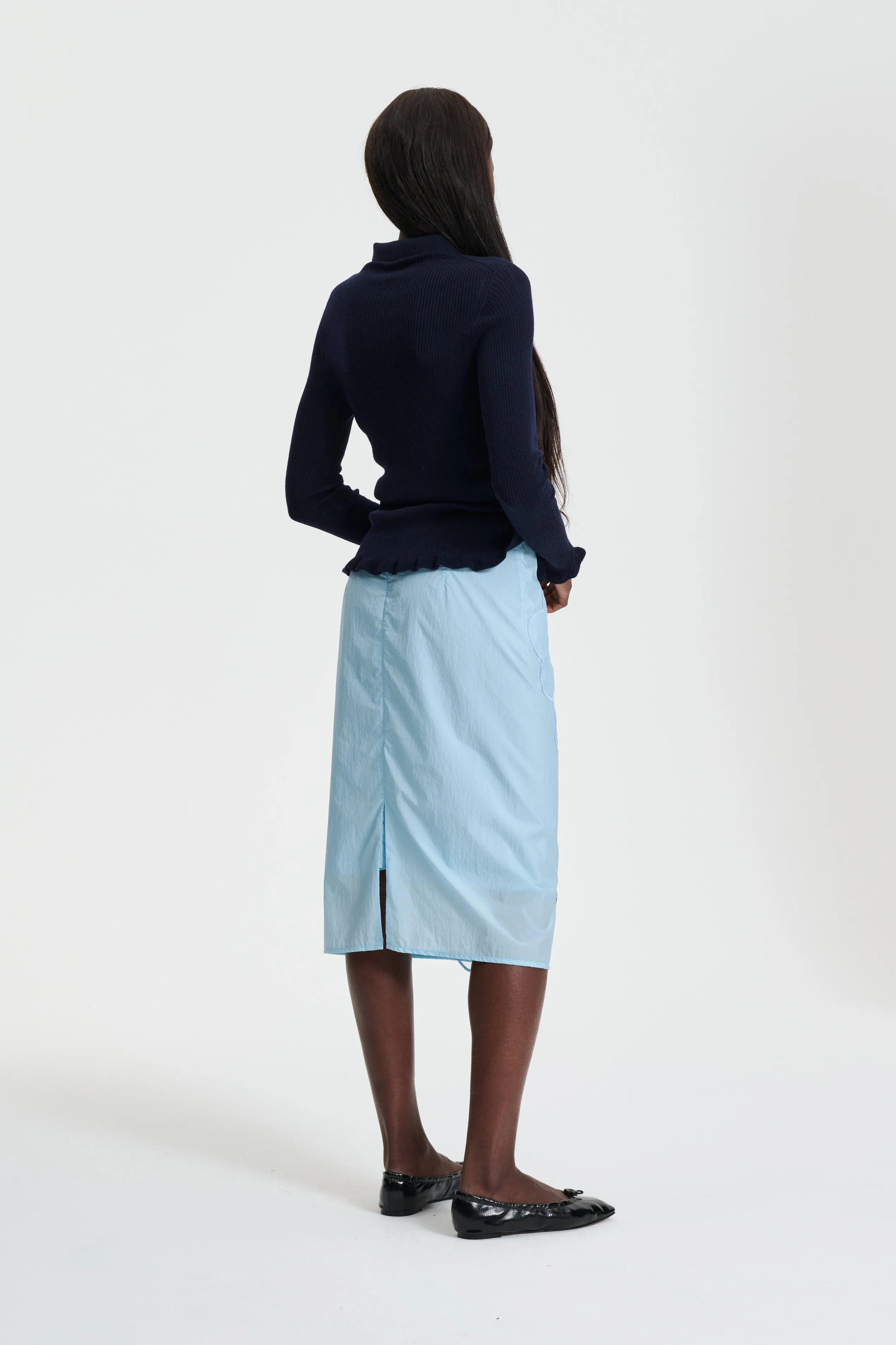 ALLEGRA | SKIRT SHIKI LIGHT TAFFETA LIGHT BLUE sold by Cecilie Bahnsen product image thumbnail 2