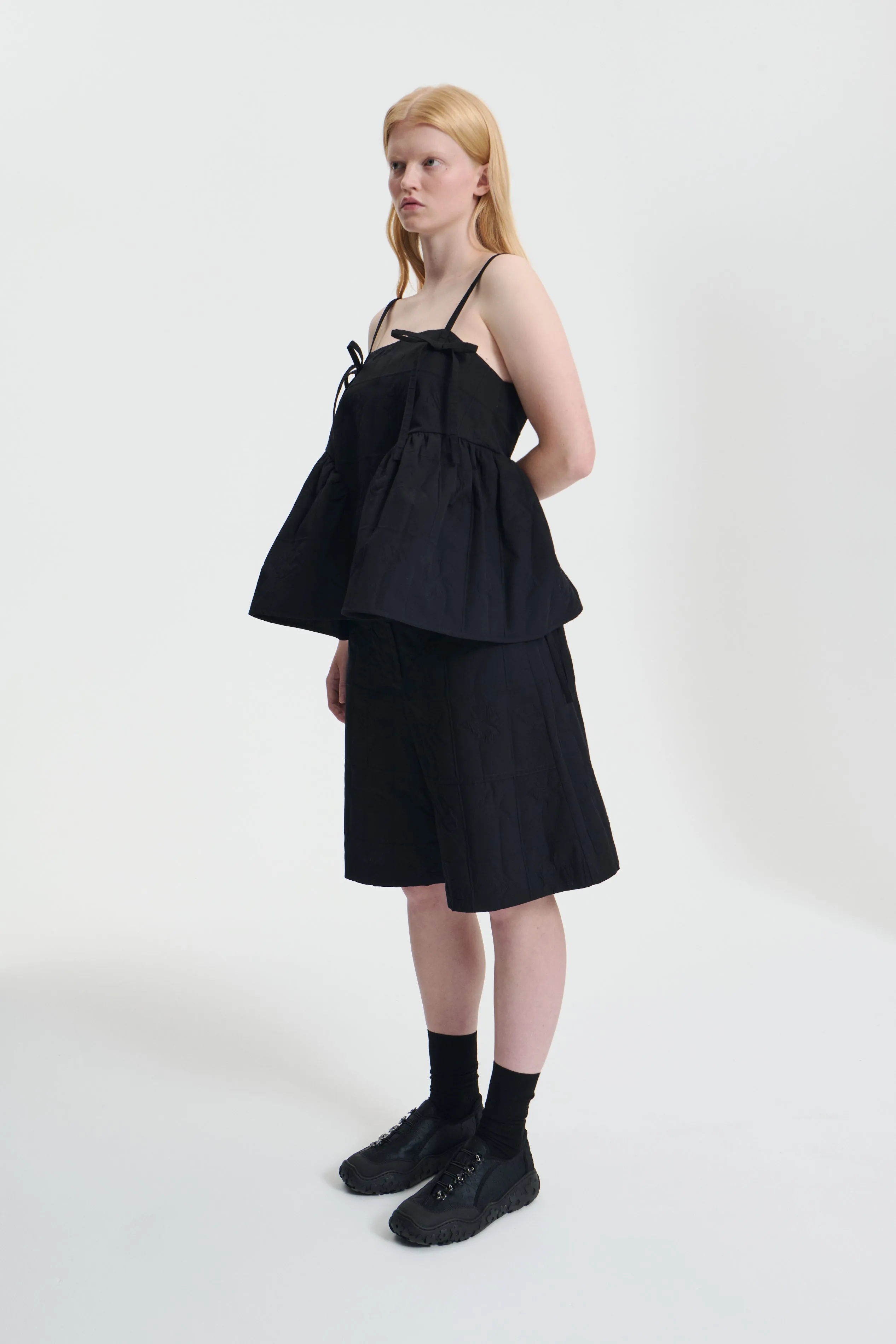 AKIRA | TOP FLORA MATELASSÉ BLACK sold by Cecilie Bahnsen product image thumbnail 2