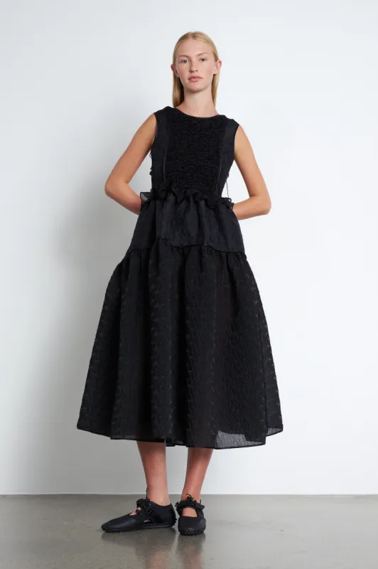 RUTH | PATCH. DRESS ENCORE PATCHWORK | BLACK made by Cecilie Bahnsen
