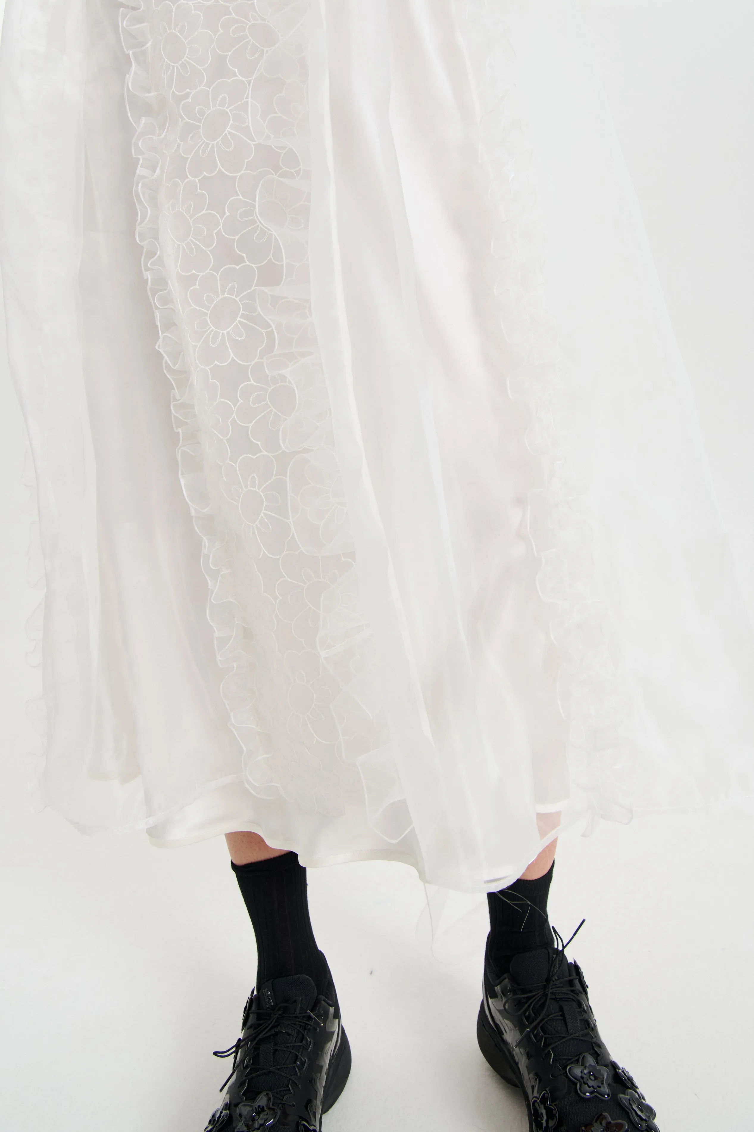 OSWALD | DRESS MAGNOLIA EMBROIDERY WHITE sold by Cecilie Bahnsen product image thumbnail 5