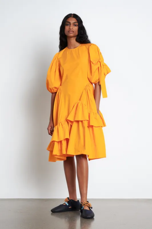 DANITA | DRESS COTTON TANGERINE sold by Cecilie Bahnsen