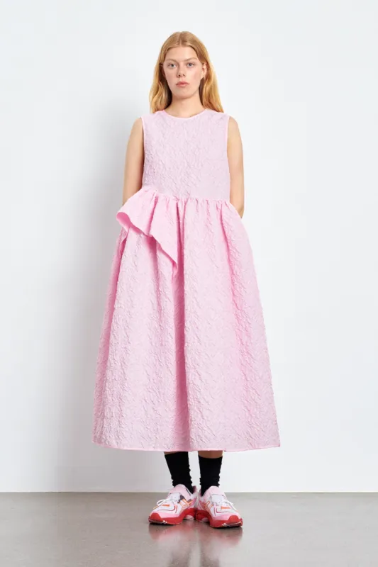 DITTE | DRESS GRAPPOLO MATELASSÉ PINK sold by Cecilie Bahnsen