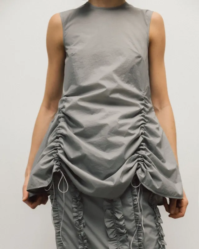 UNIKA | TOP SHEER RIPSTOP GREY NONA made by Cecilie Bahnsen