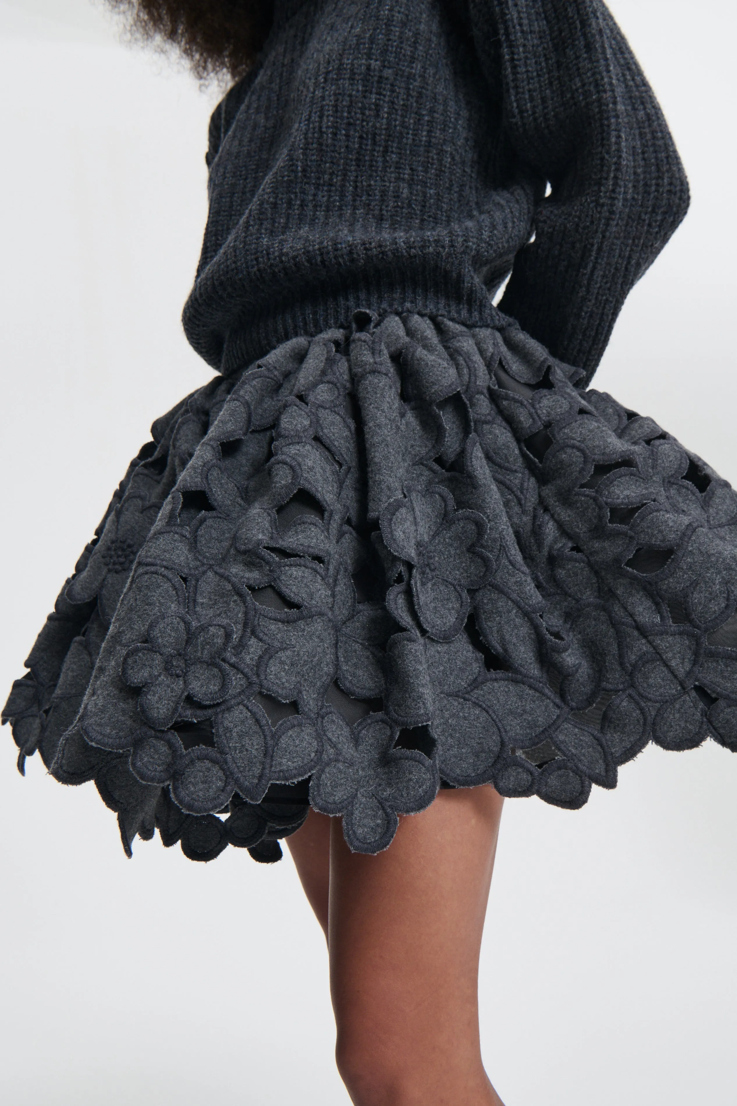 BEGA | PULLOVER FISHERMAN KNIT DARK GREY sold by Cecilie Bahnsen product image thumbnail 5