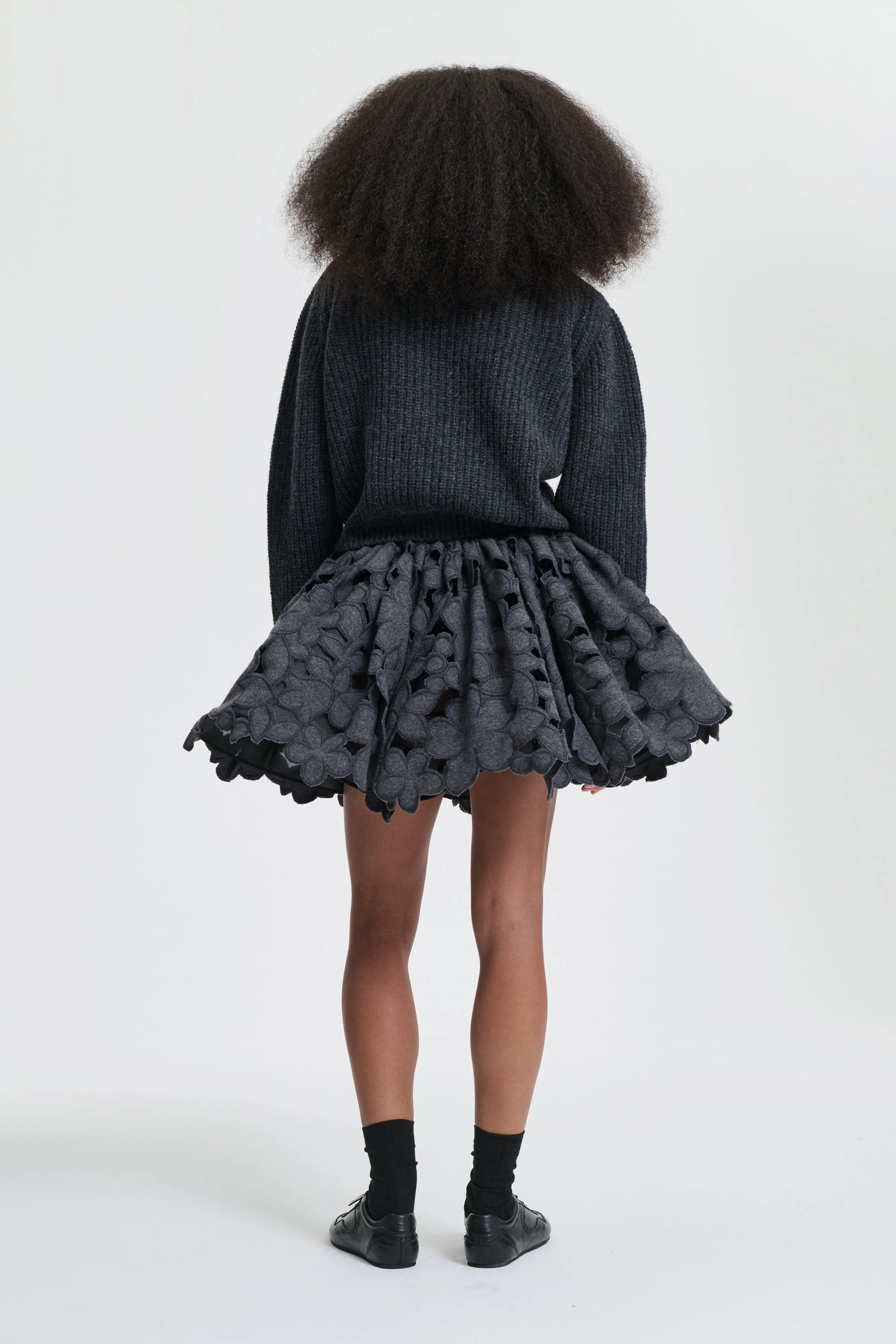 BEGA | PULLOVER FISHERMAN KNIT DARK GREY sold by Cecilie Bahnsen product image thumbnail 3