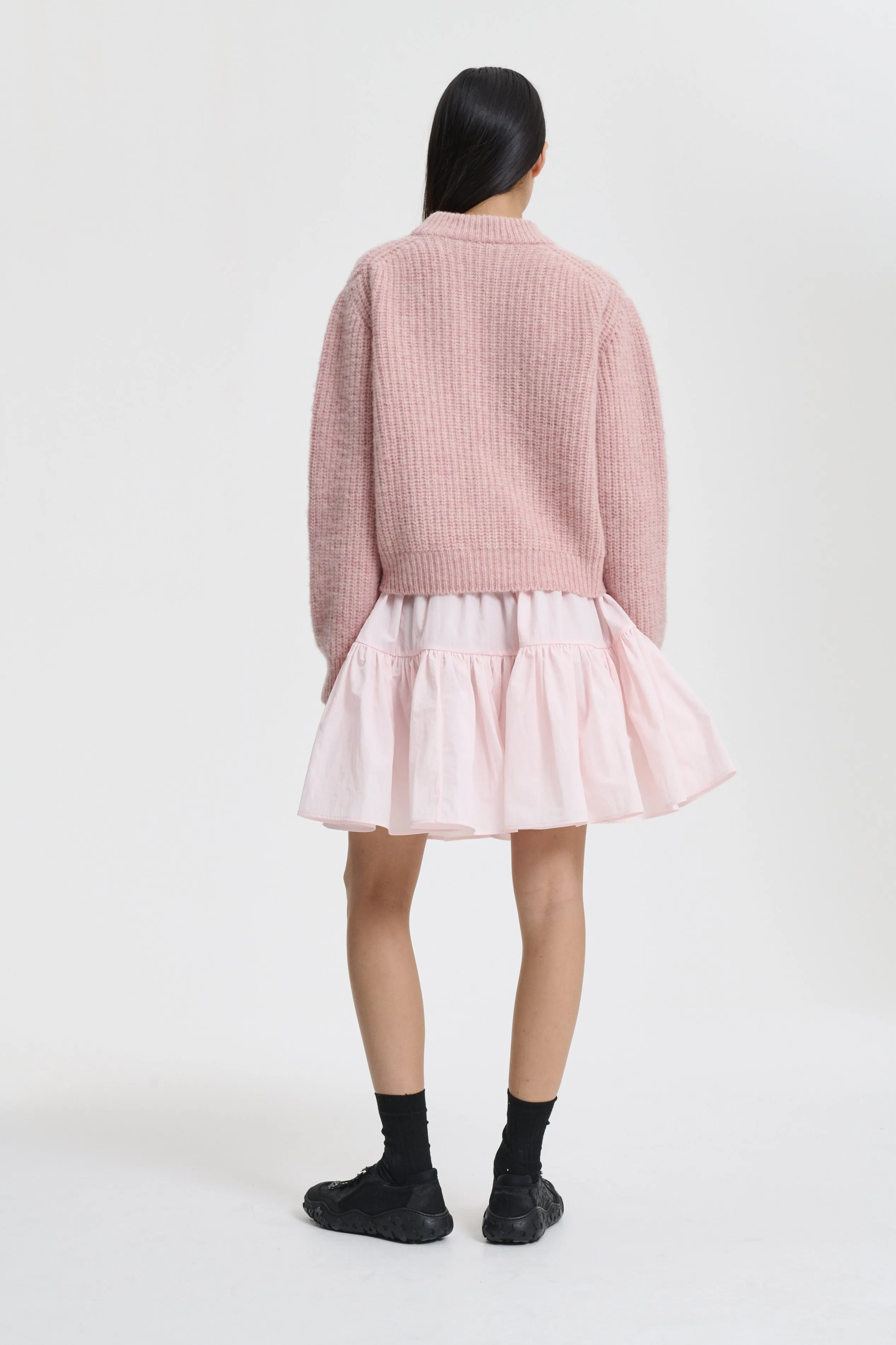 BEGA | PULLOVER FISHERMAN KNIT SOFT PINK sold by Cecilie Bahnsen product image thumbnail 3