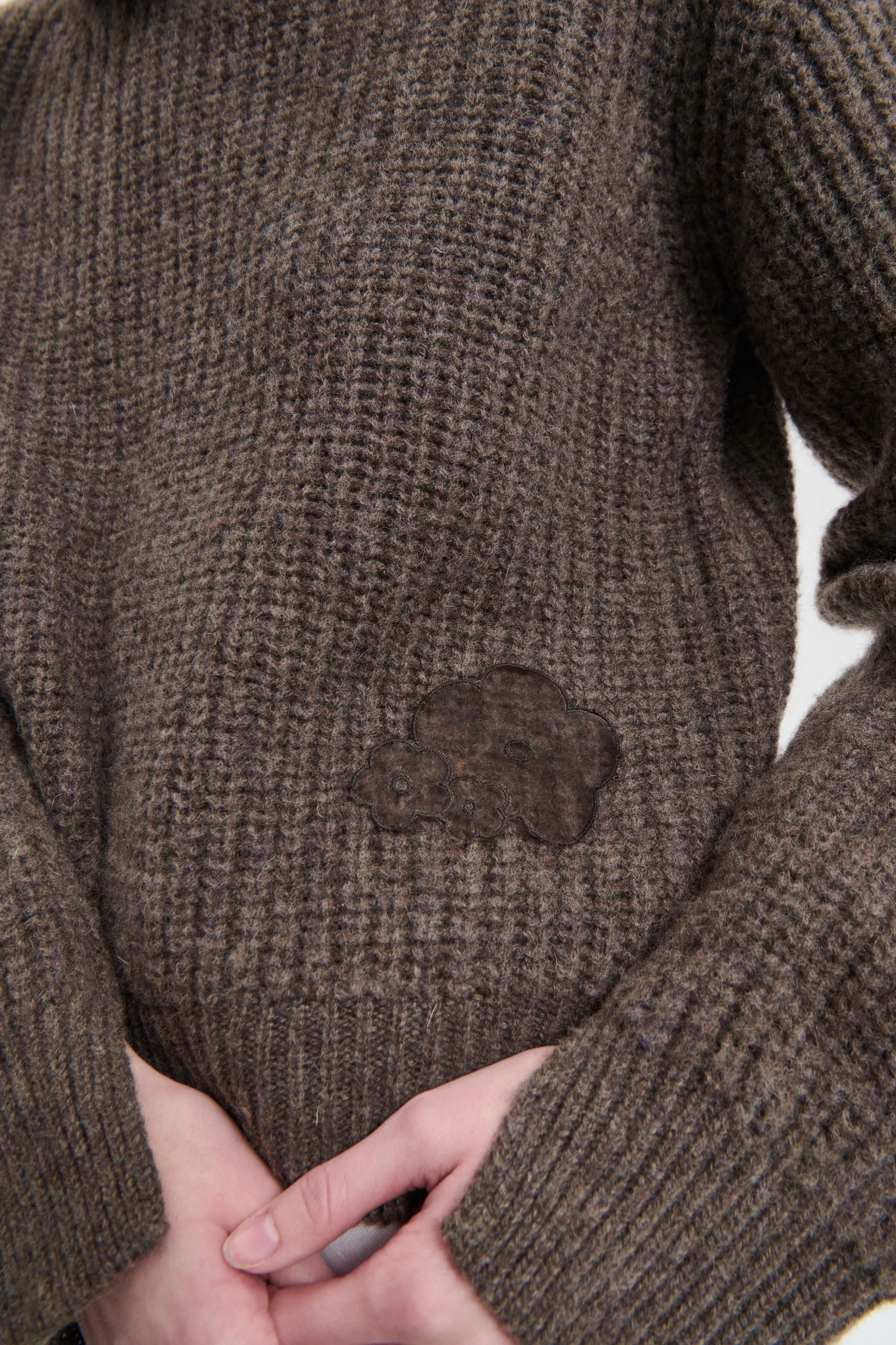 BEGA | PULLOVER FISHERMAN KNIT BROWN sold by Cecilie Bahnsen product image thumbnail 4