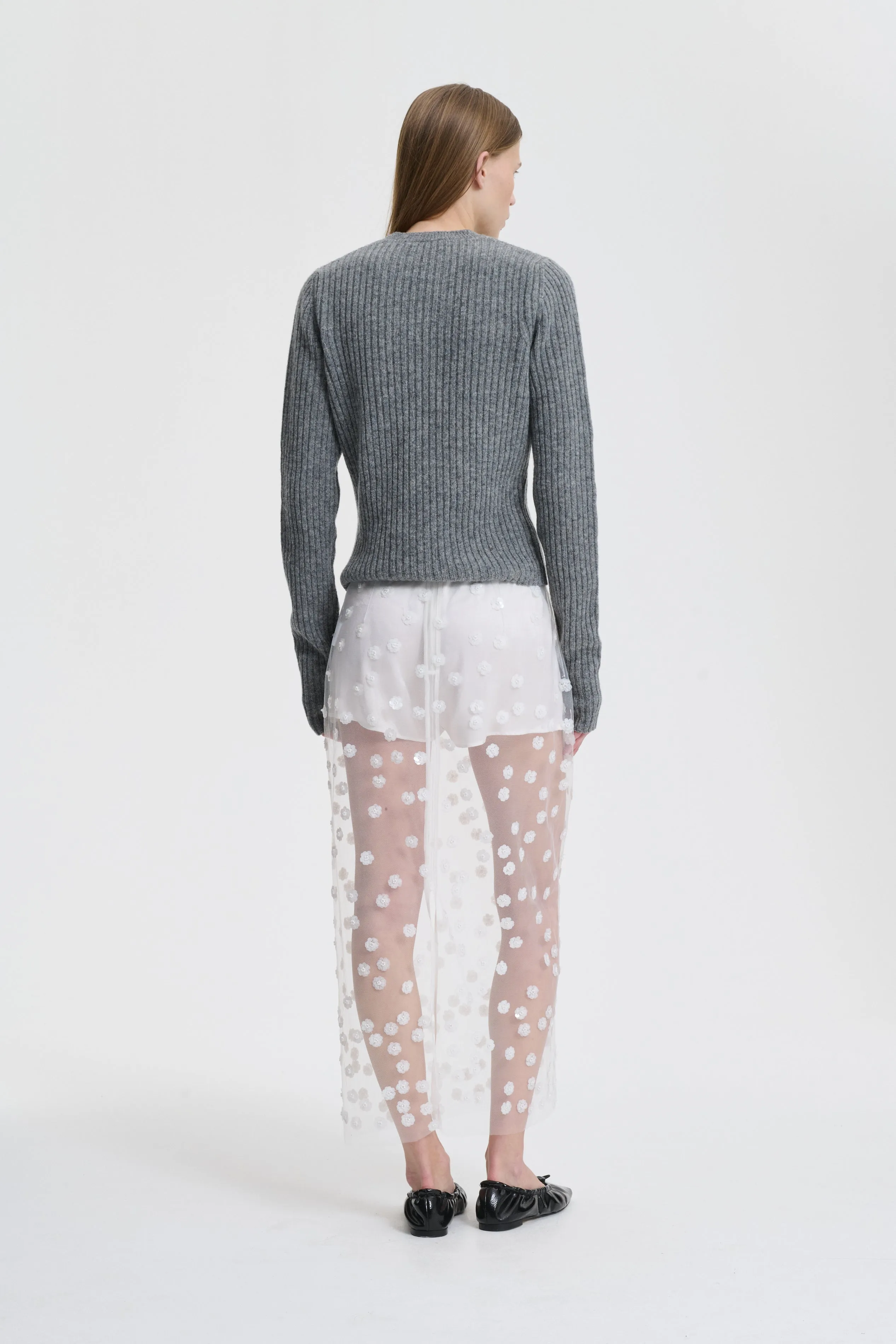 BLAS | PULLOVER NORDIC RIB DARK GREY sold by Cecilie Bahnsen product image thumbnail 2