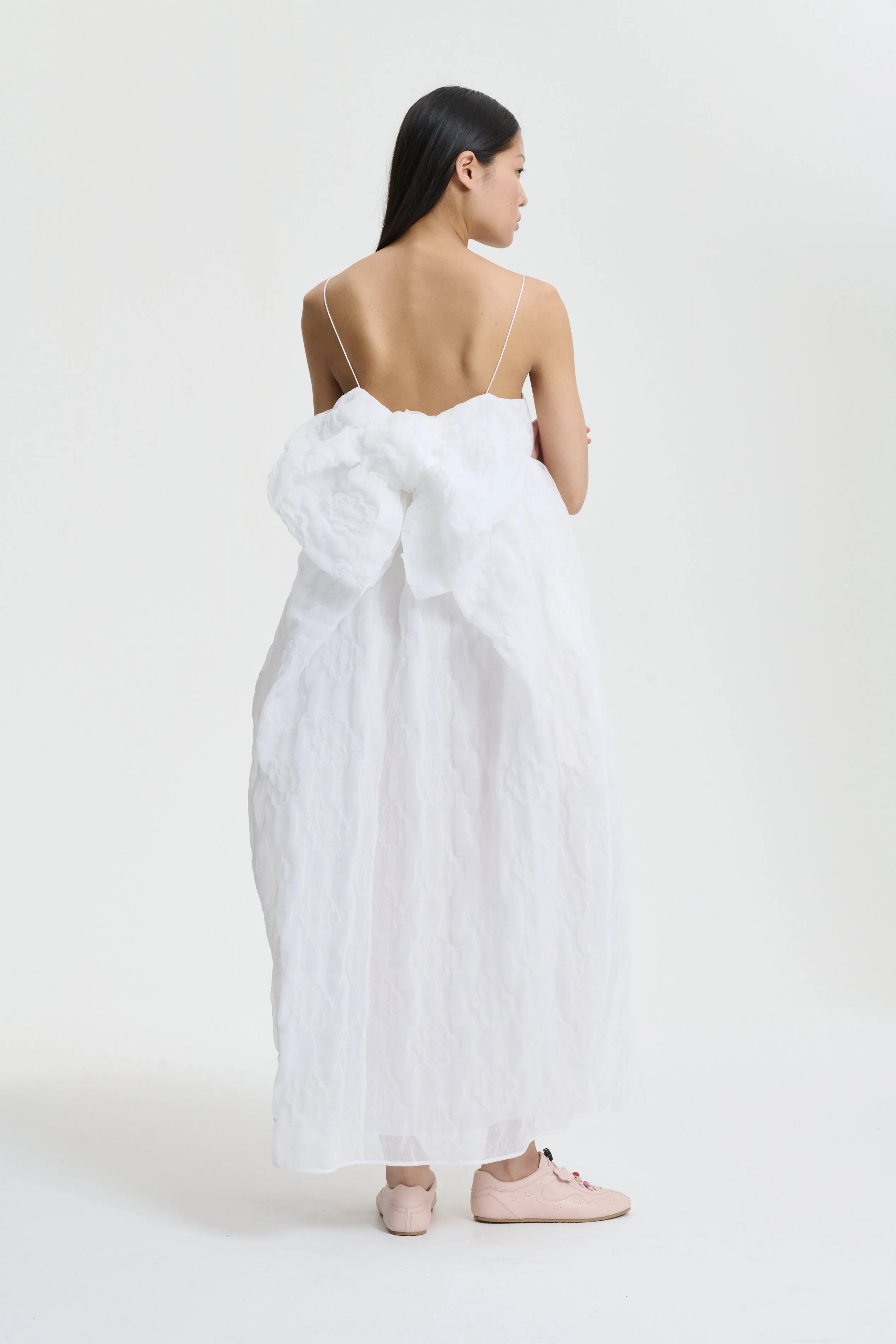 VILMA | DRESS AVENS MATELASSÉ WHITE sold by Cecilie Bahnsen product image thumbnail 2