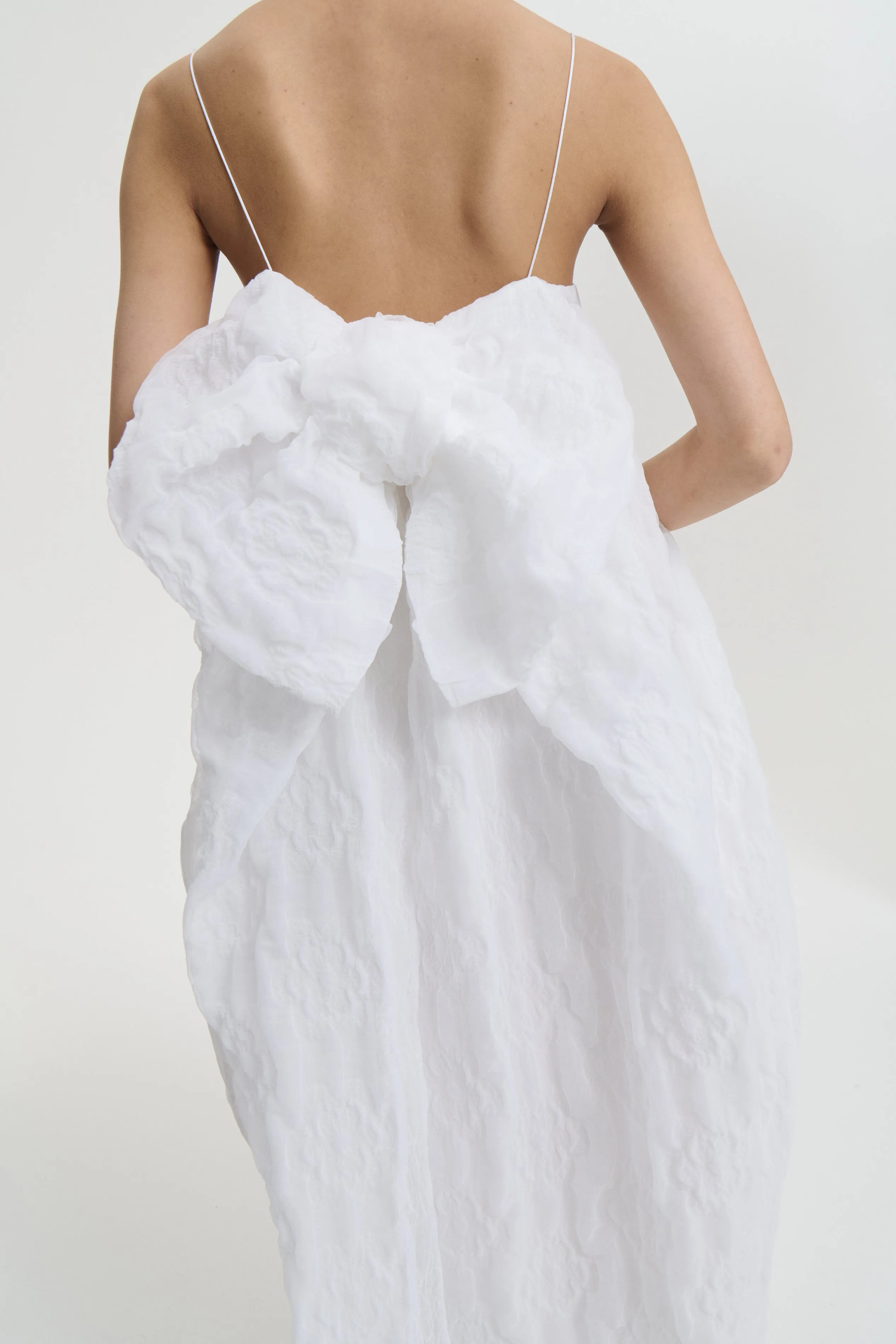 VILMA | DRESS AVENS MATELASSÉ WHITE sold by Cecilie Bahnsen product image thumbnail 4