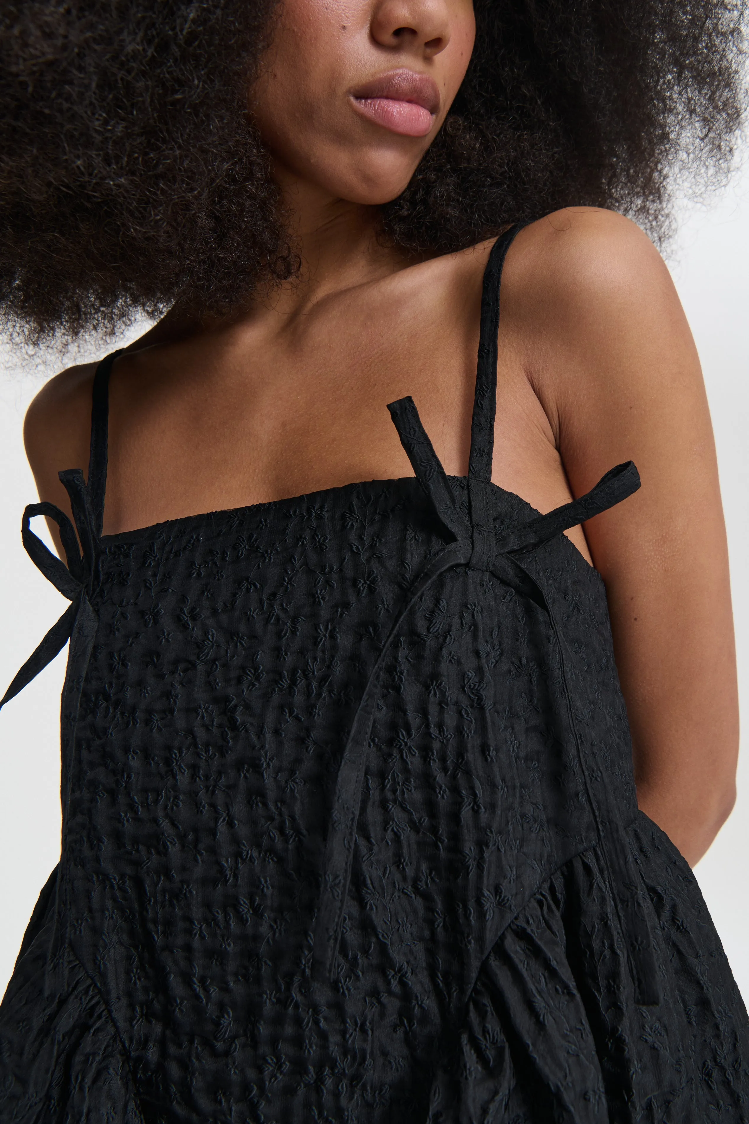 AMBRA | DRESS LOBELIA MATELASSÉ BLACK sold by Cecilie Bahnsen product image thumbnail 4