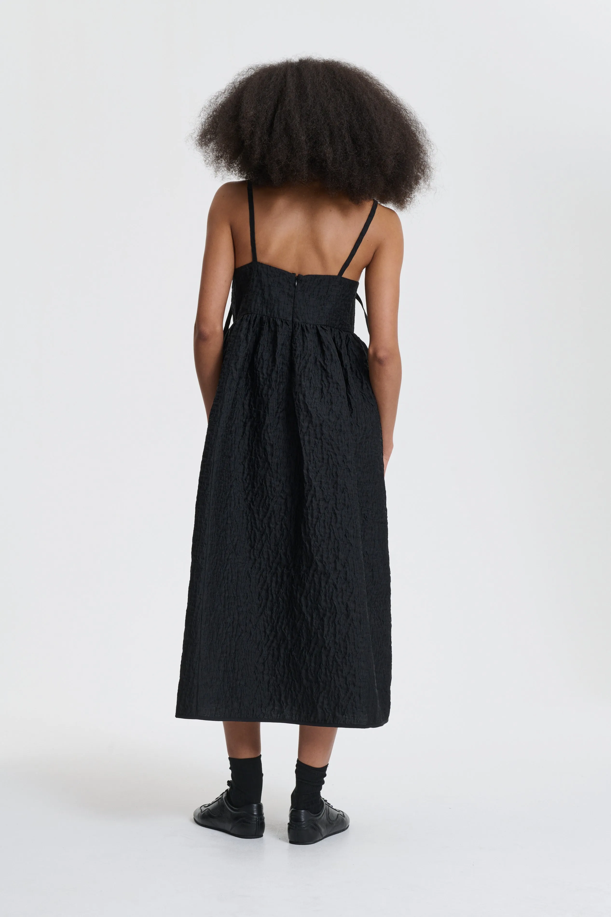 AMBRA | DRESS LOBELIA MATELASSÉ BLACK sold by Cecilie Bahnsen product image thumbnail 3