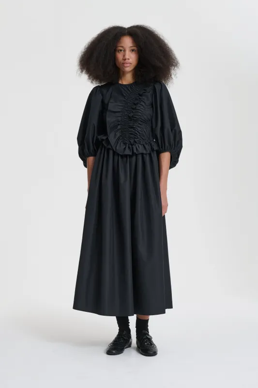 BOLIA | DRESS RECYCLED FAILLE BLACK sold by Cecilie Bahnsen