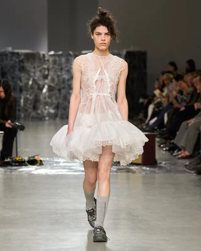 BO | DRESS LIQUID MYRTIA WHITE sold by Cecilie Bahnsen