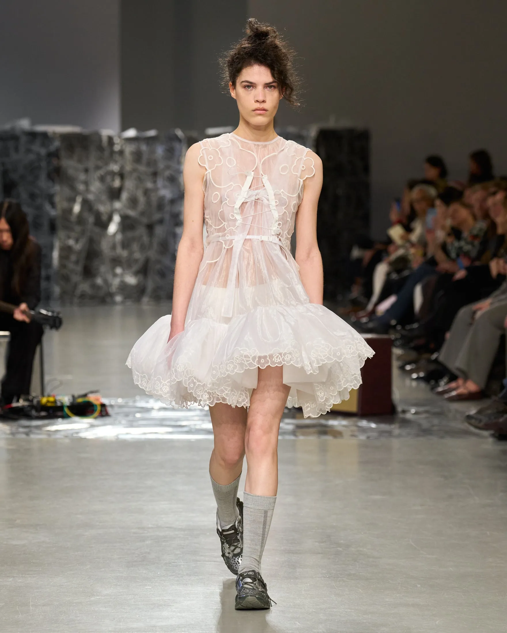 BO | DRESS LIQUID MYRTIA WHITE sold by Cecilie Bahnsen