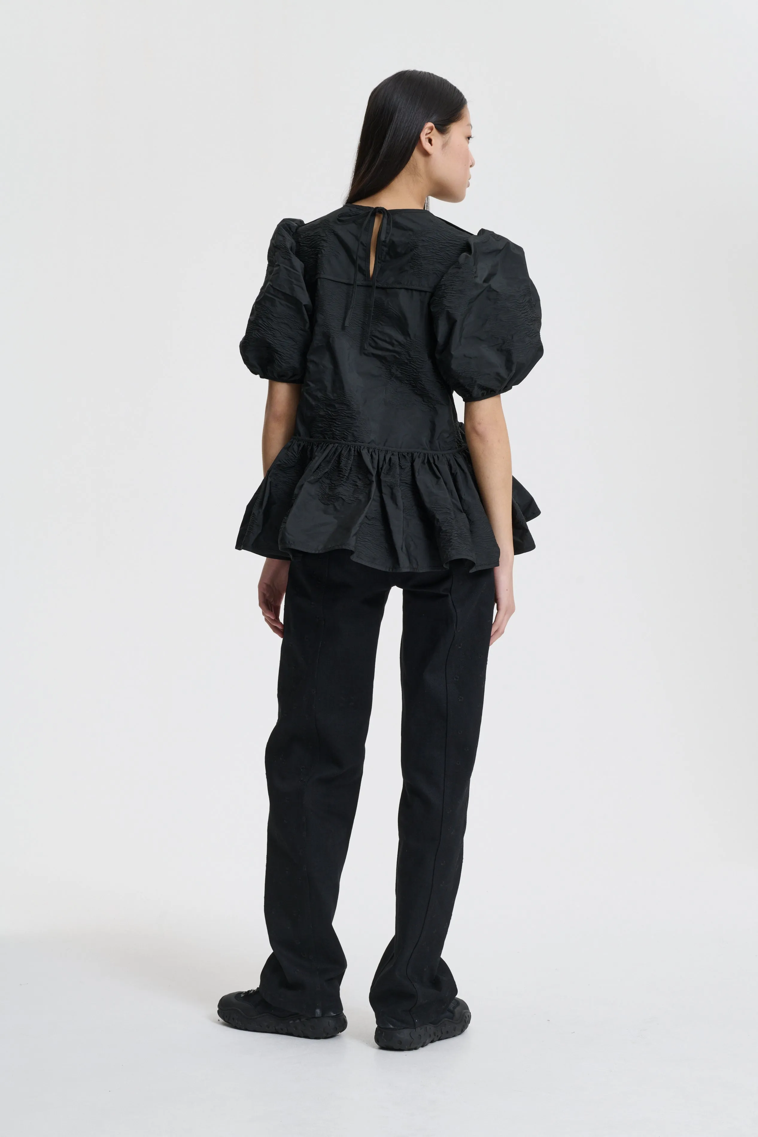 BALE | TOP BORUS JACQUARD BLACK sold by Cecilie Bahnsen product image thumbnail 3