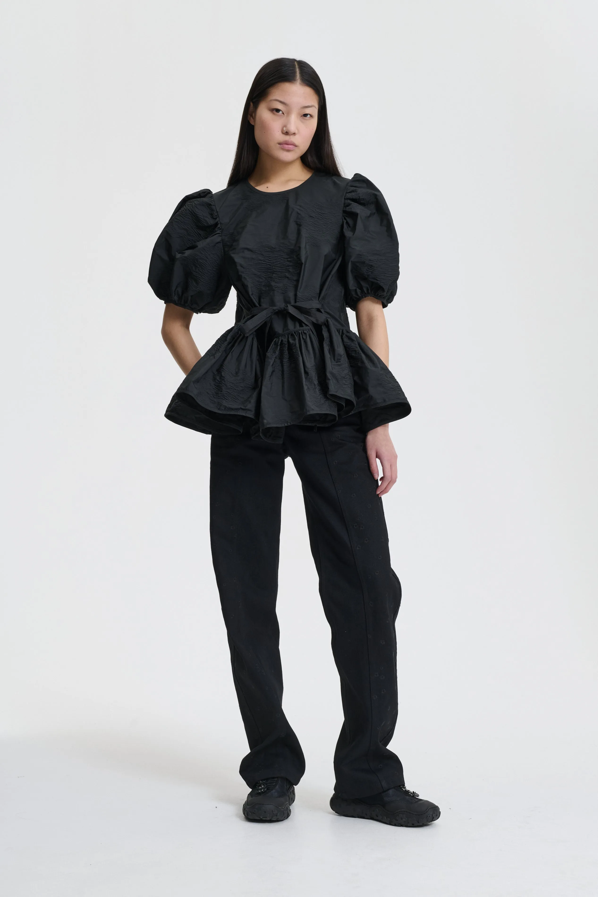 BALE | TOP BORUS JACQUARD BLACK sold by Cecilie Bahnsen